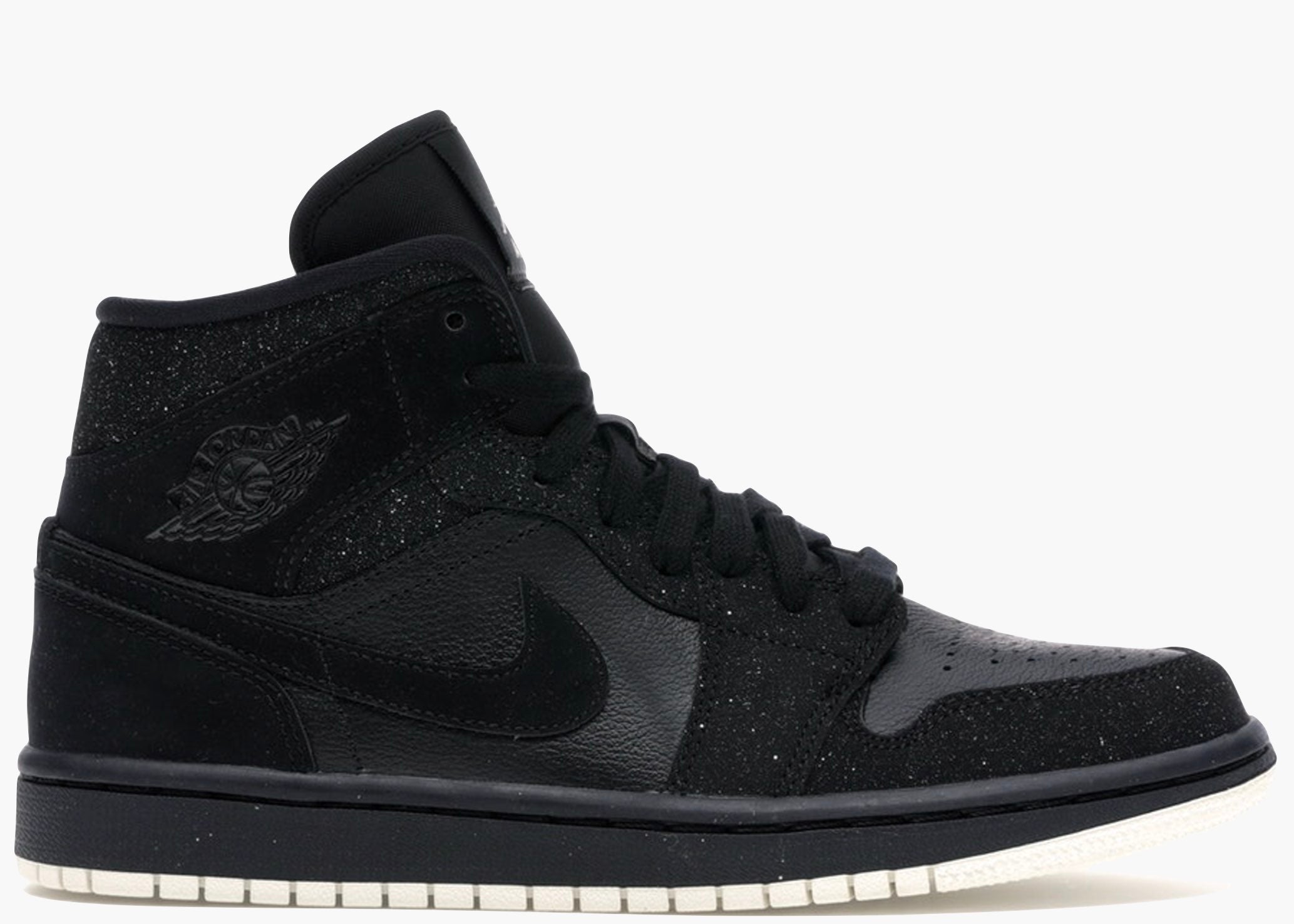 Nike Air Jordan 1 Mid Glitter Black (W) BQ6472-001 Hype Clothinga Limited Edition