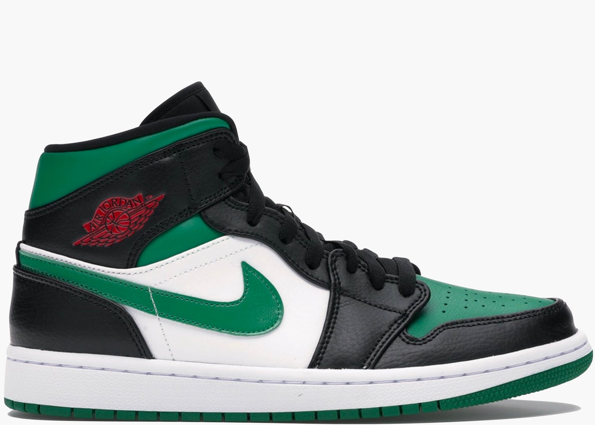 Nike Air Jordan 1 Mid Green Toe 554724-067 Hype Clothinga