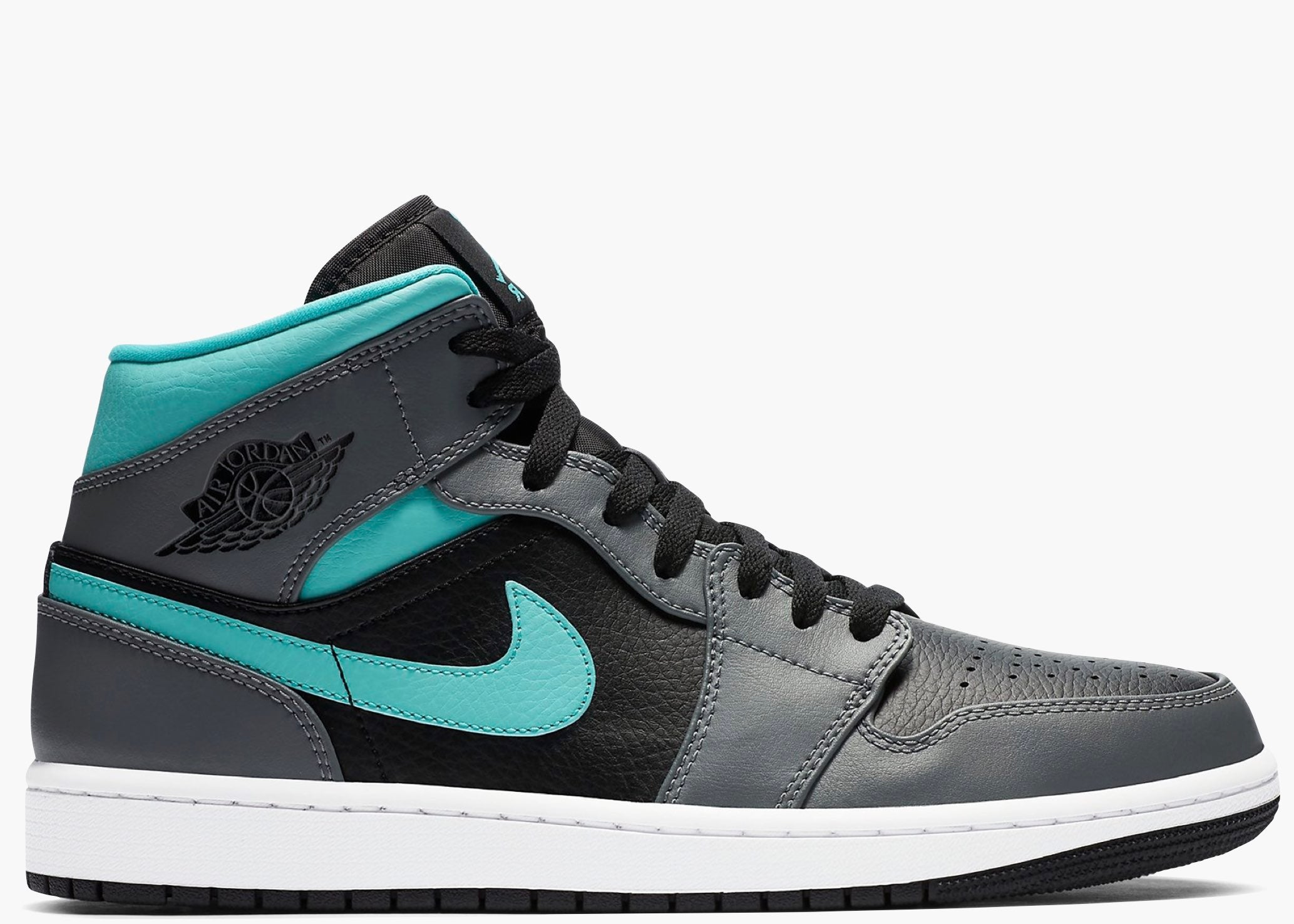 Nike Air Jordan 1 Mid Grey Aqua 554724-063 Hype Clothinga Limited Edition