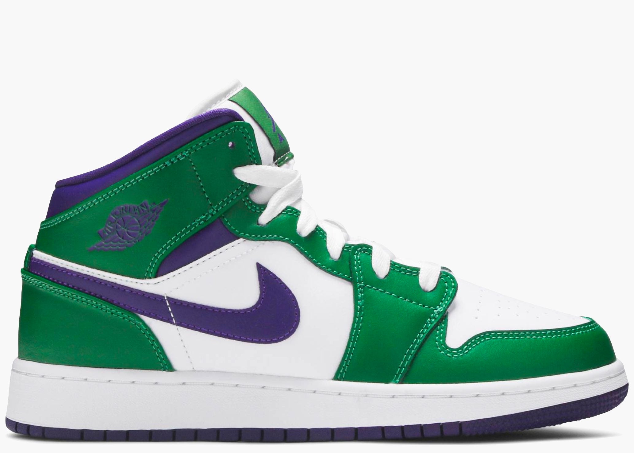 Nike Air Jordan 1 Mid Gs Incredible Hulk 554725-300 Hype Clothinga