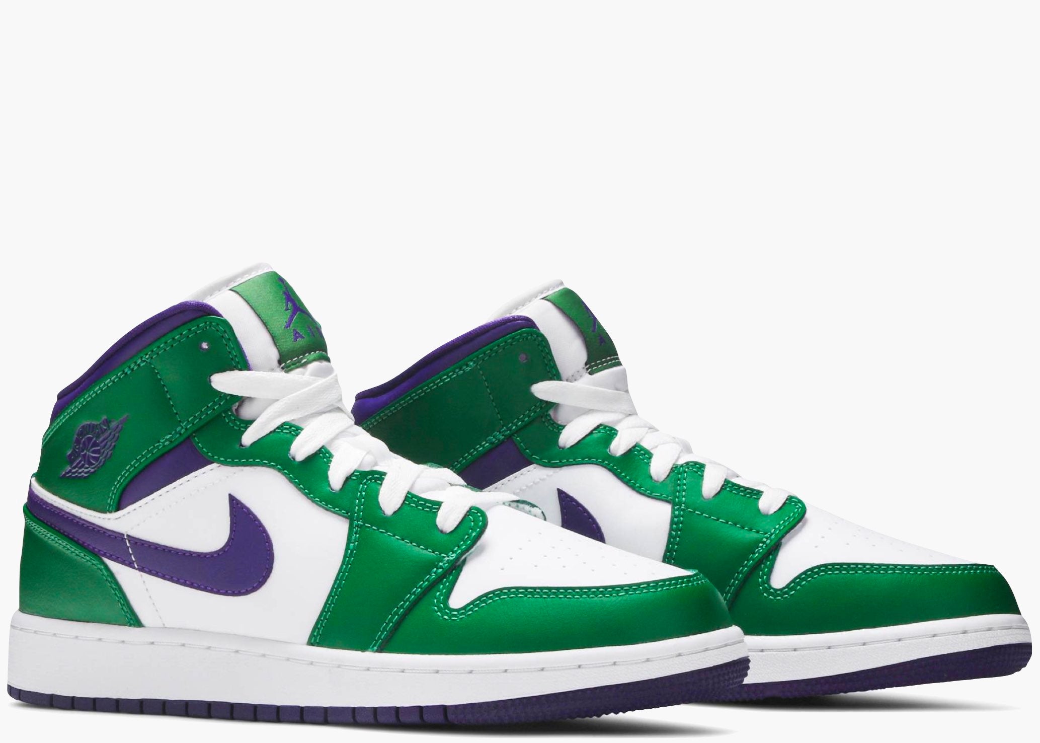 Nike Air Jordan 1 Mid Gs Incredible Hulk 554725-300 Hype Clothinga