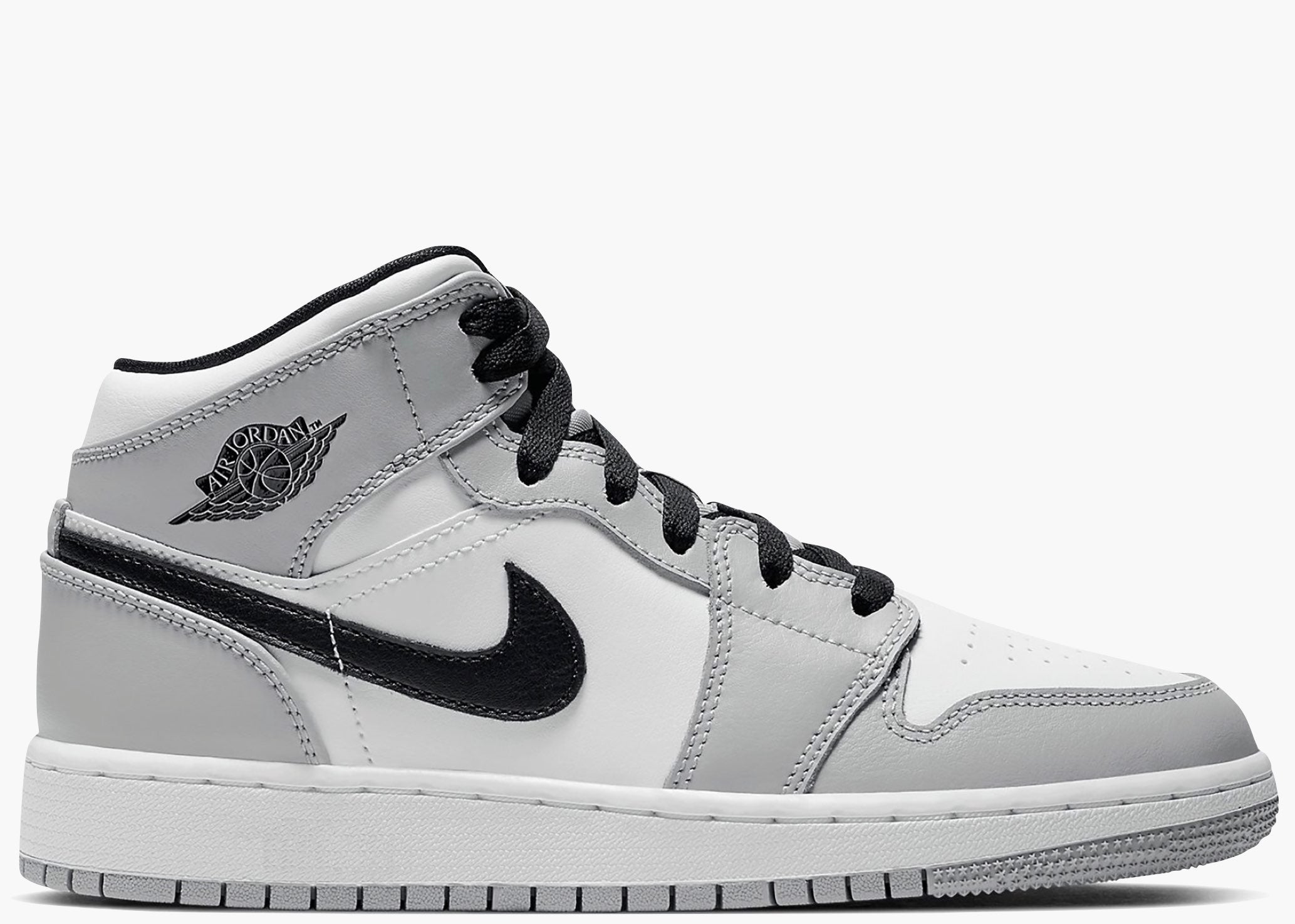 Nike Air Jordan 1 Mid Gs Light Smoke Grey 554725-092 Hype Clothinga Limited Edition