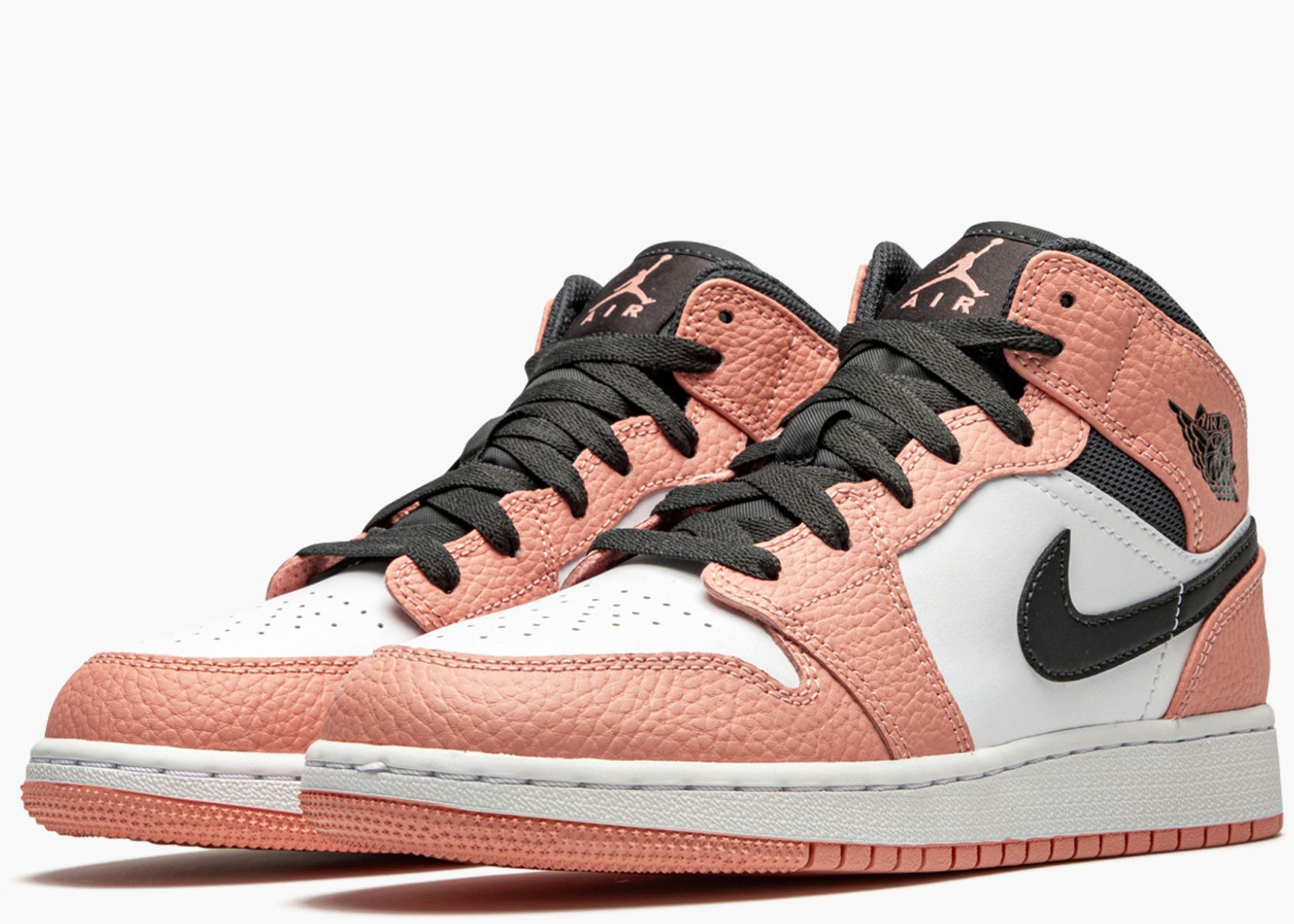 Nike Air Jordan 1 Mid Gs Pink Quartz 555112-603 Hype Clothinga Limited Edition