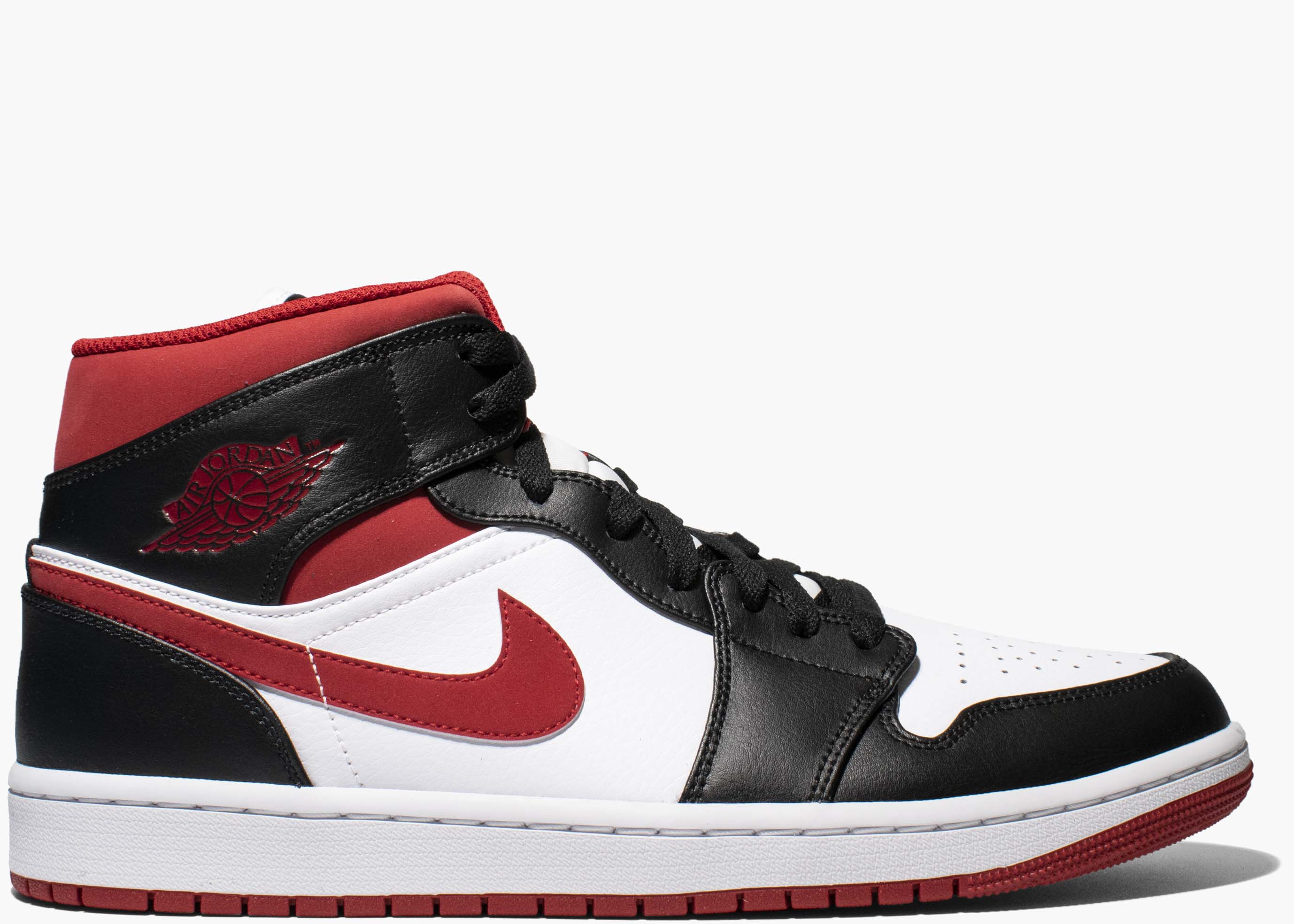 Nike Air Jordan 1 Mid Gym Red Black White 554724-122 Hype Clothinga Limited Edition