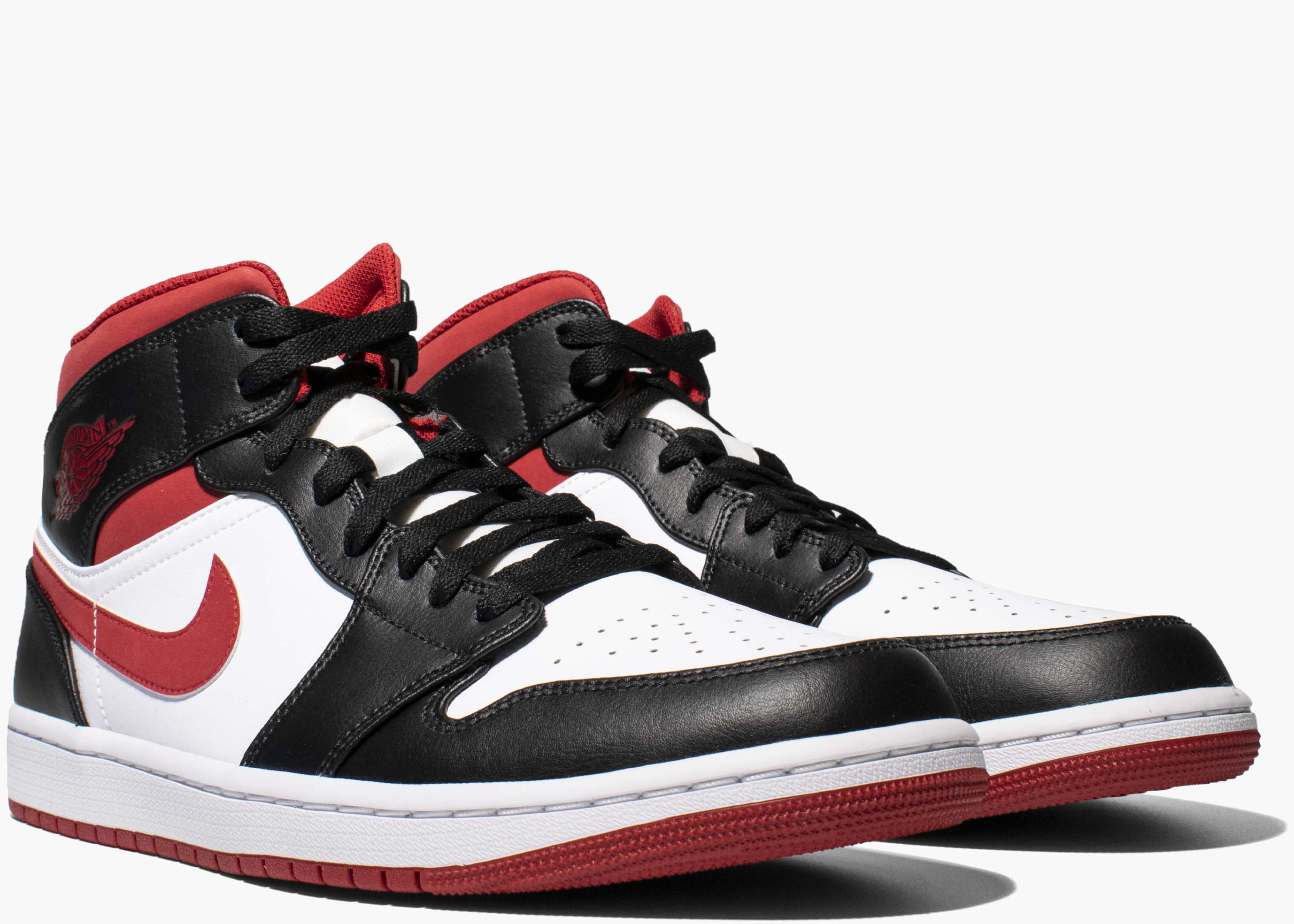 Nike Air Jordan 1 Mid Gym Red Black White 554724-122 Hype Clothinga Limited Edition