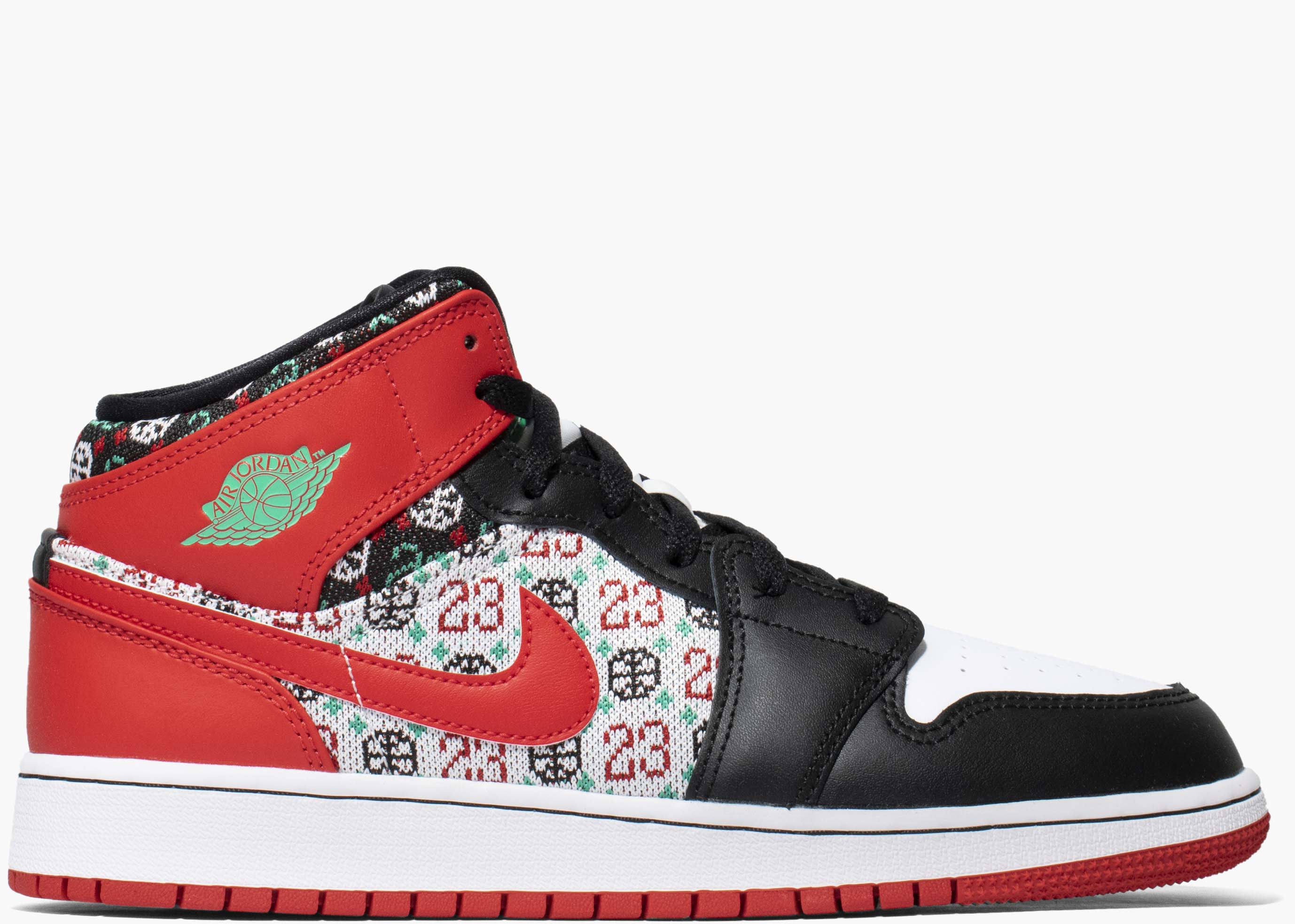 Nike Air Jordan 1 Mid Holiday (GS) (2021) Hype clothinga Limited edition