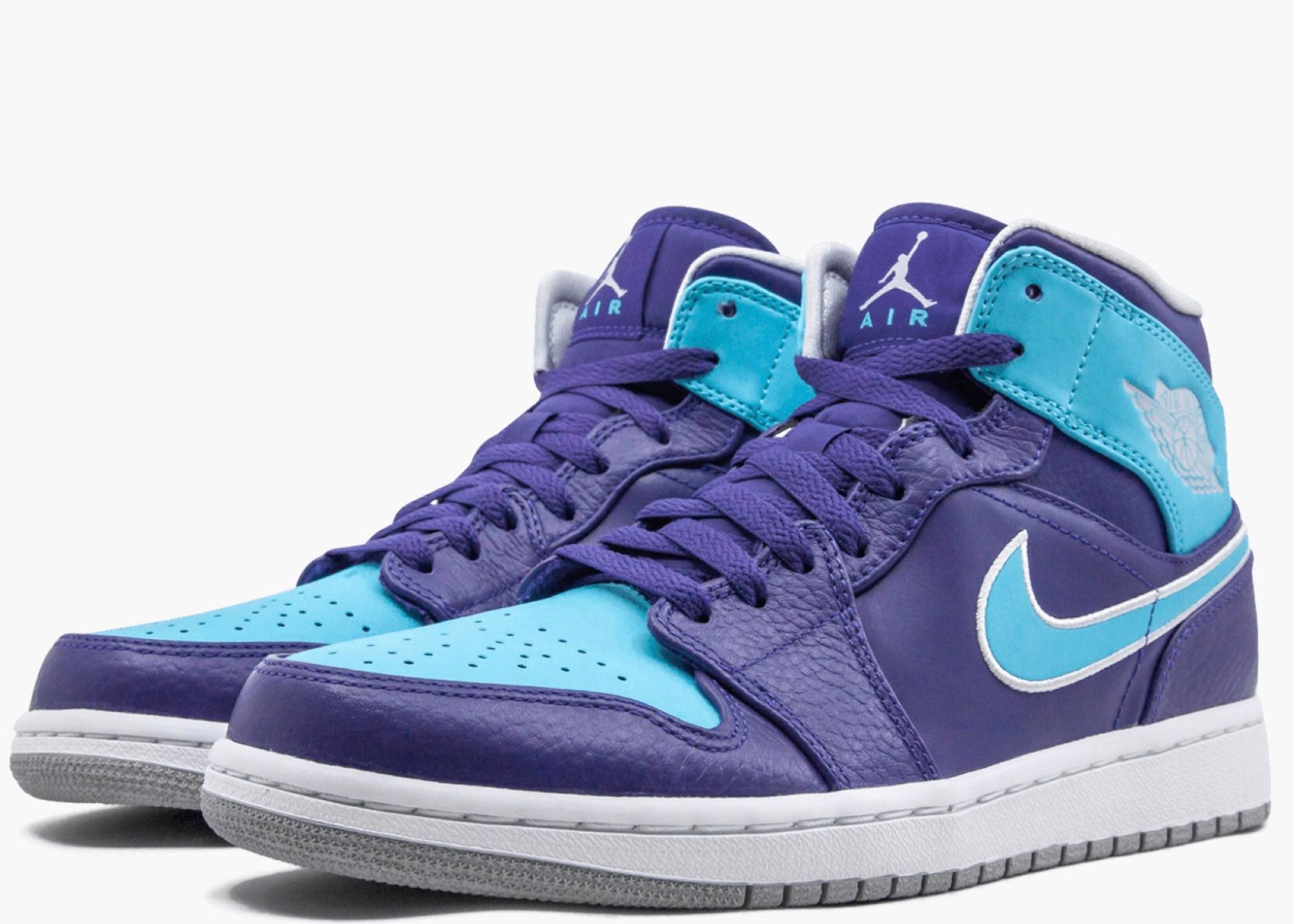 Nike Air Jordan 1 Mid Hornets (2014) 554724-507 Hype Clothinga Limited Edition