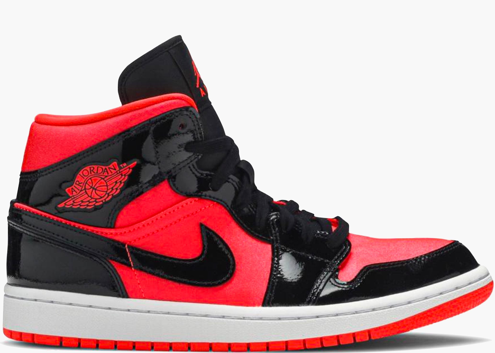 Nike Air Jordan 1 Mid Hot Punch Black (w) BQ6472-600 Hype Clothinga