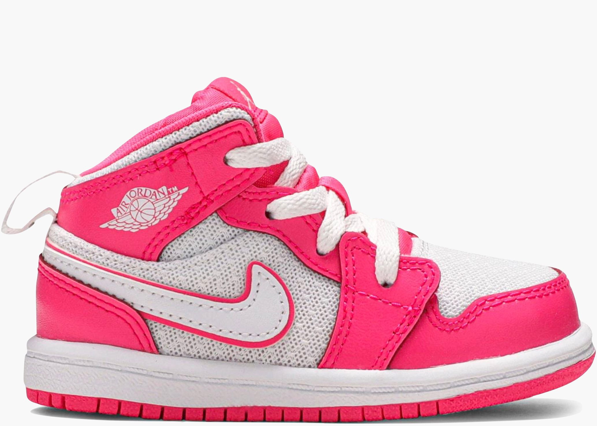 Nike Air Jordan 1 Mid Hyper Pink White (TD) 644507-611 Hype Clothinga