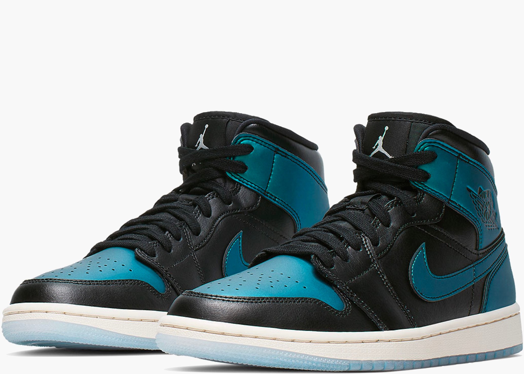 Nike Air Jordan 1 Mid Iridescent Black (w) BQ6472-009 Hype Clothinga