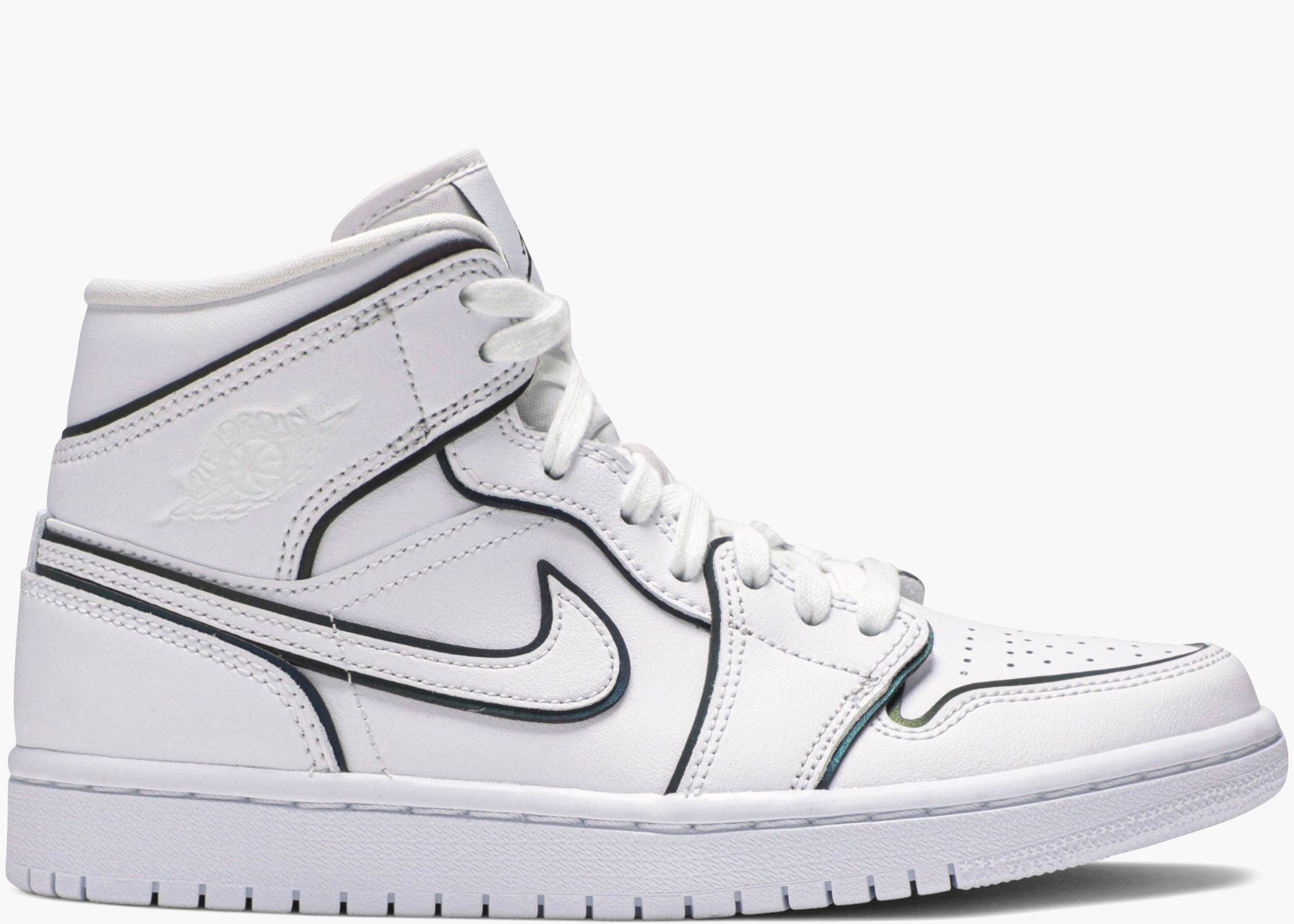 Nike Air Jordan 1 Mid Iridescent Reflective White (w)