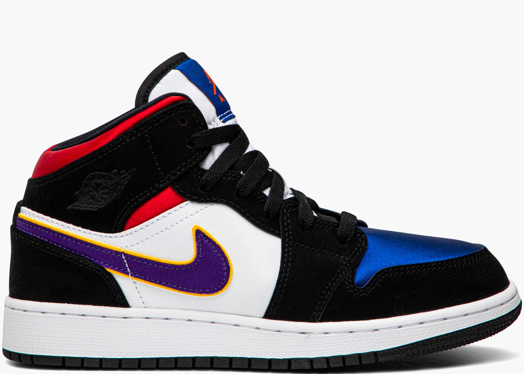 Nike Air Jordan 1 Mid Lakers Top 3 (gs) BQ6931-005 Hype Clothinga