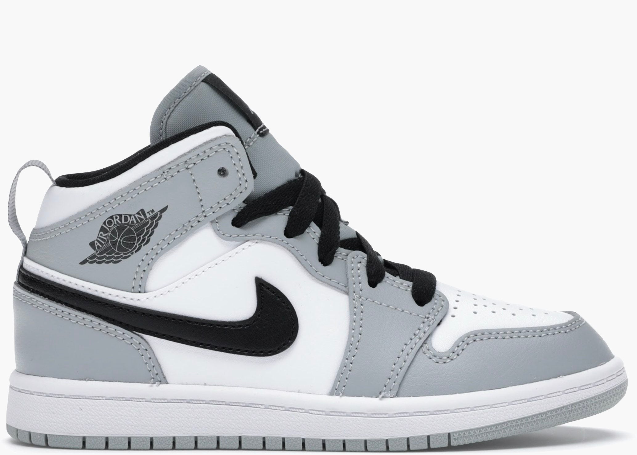 Nike Air Jordan 1 Mid Light Smoke Grey (PS) 640734-092 Hype Clothinga