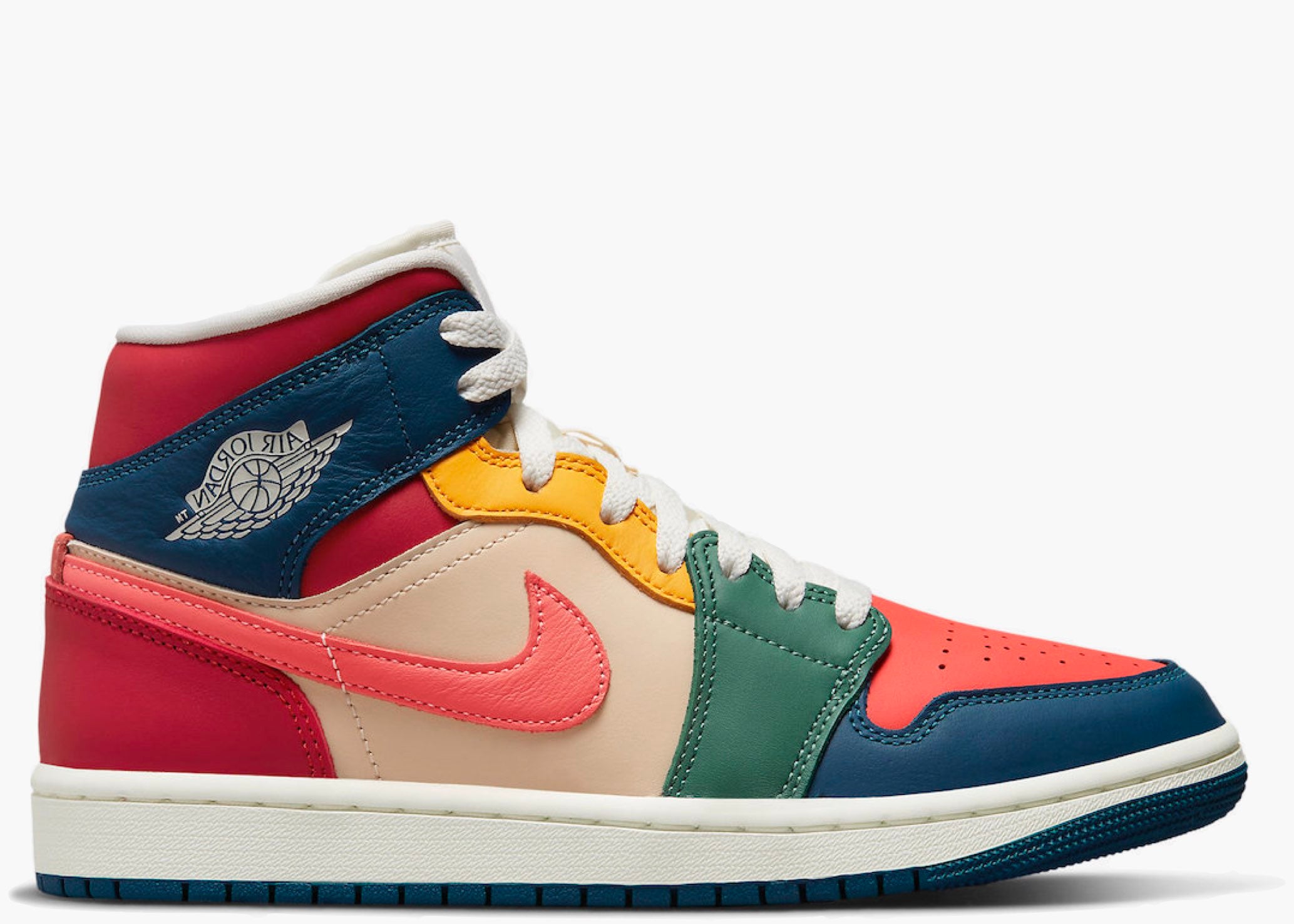 Nike Air Jordan 1 Mid Multi Color (2022) (W)