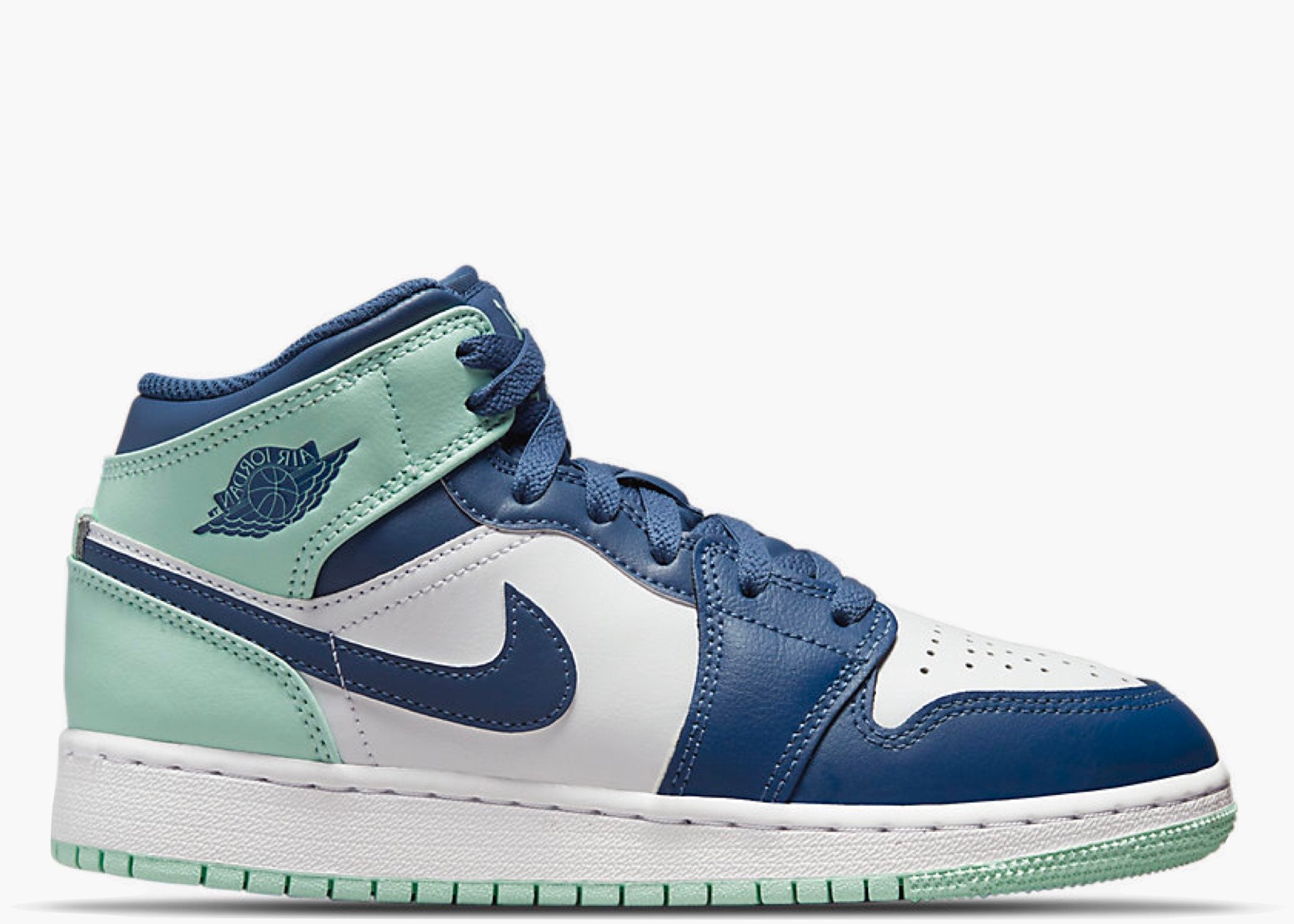Nike Air Jordan 1 Mid Mystic Navy Mint Foam (GS) | Hype Clothinga