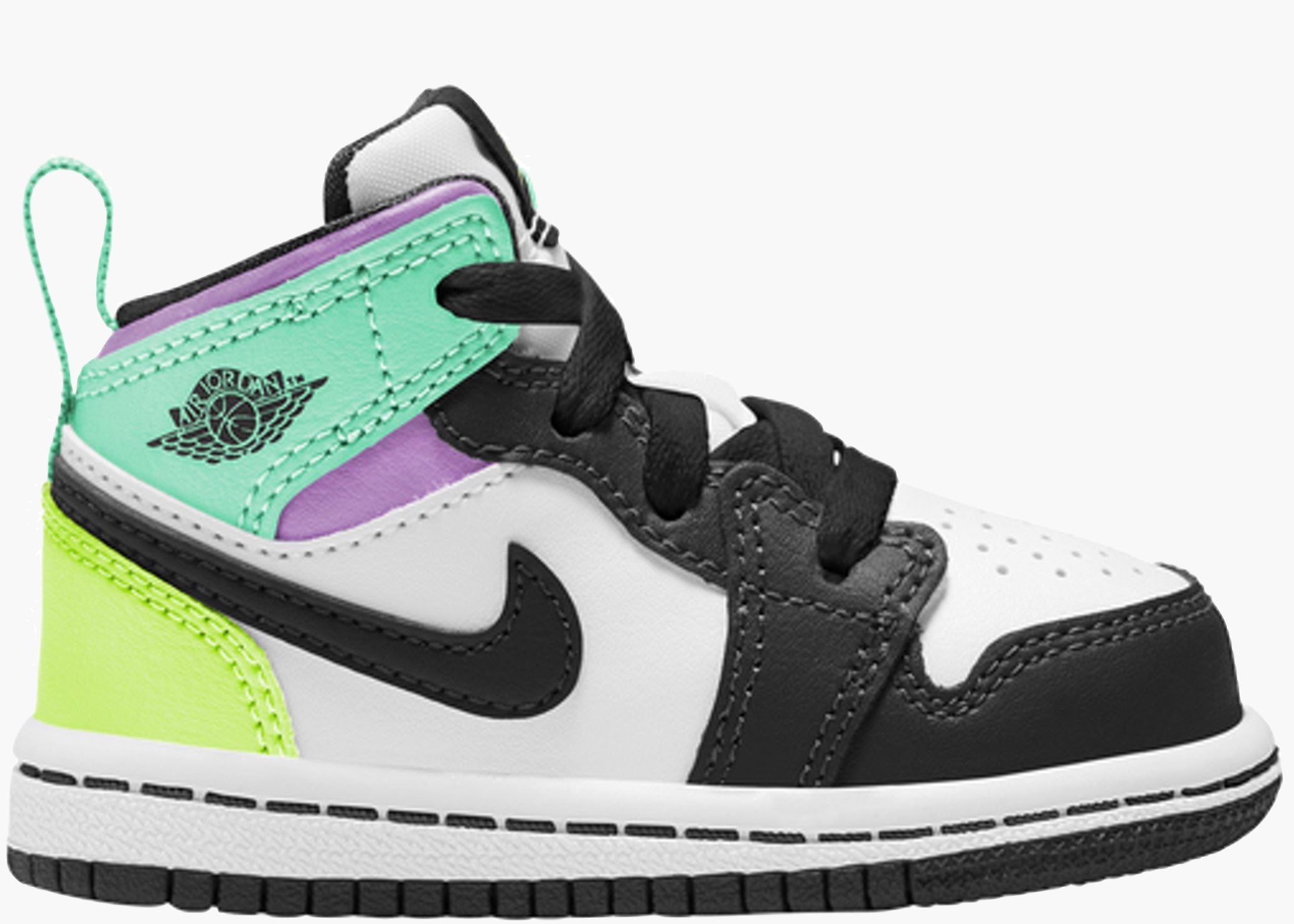 Nike Air Jordan 1 Mid Pastel Black Toe (TD)