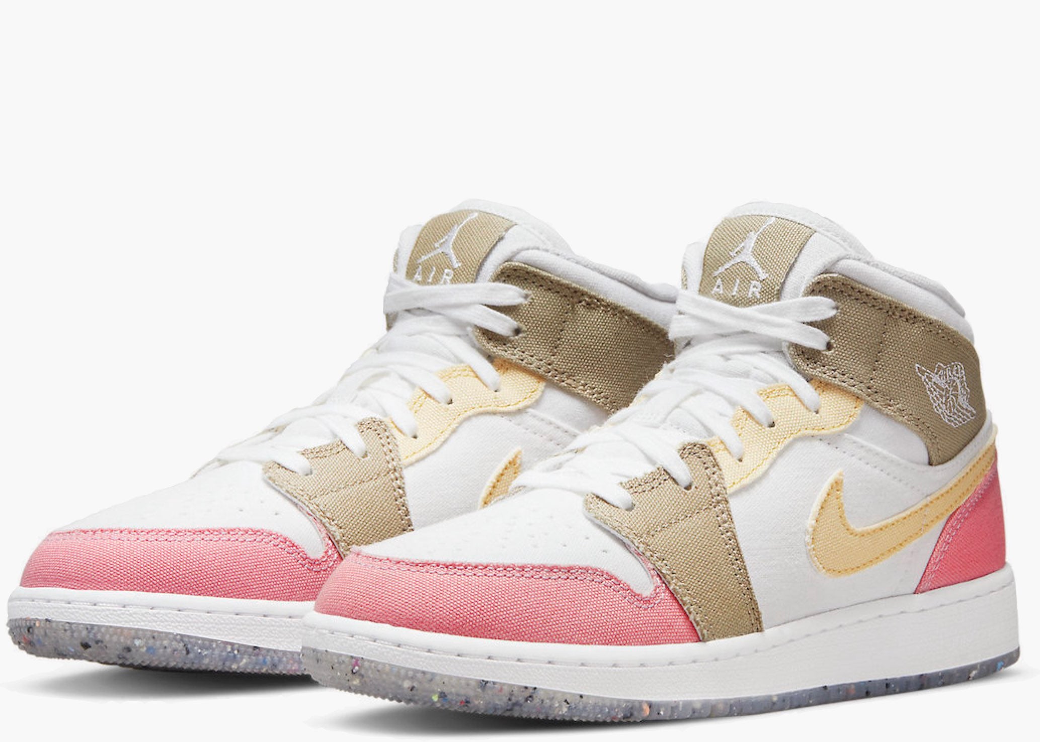 Nike Air Jordan 1 Mid Pastel Grind (GS) | Hype Clothinga 