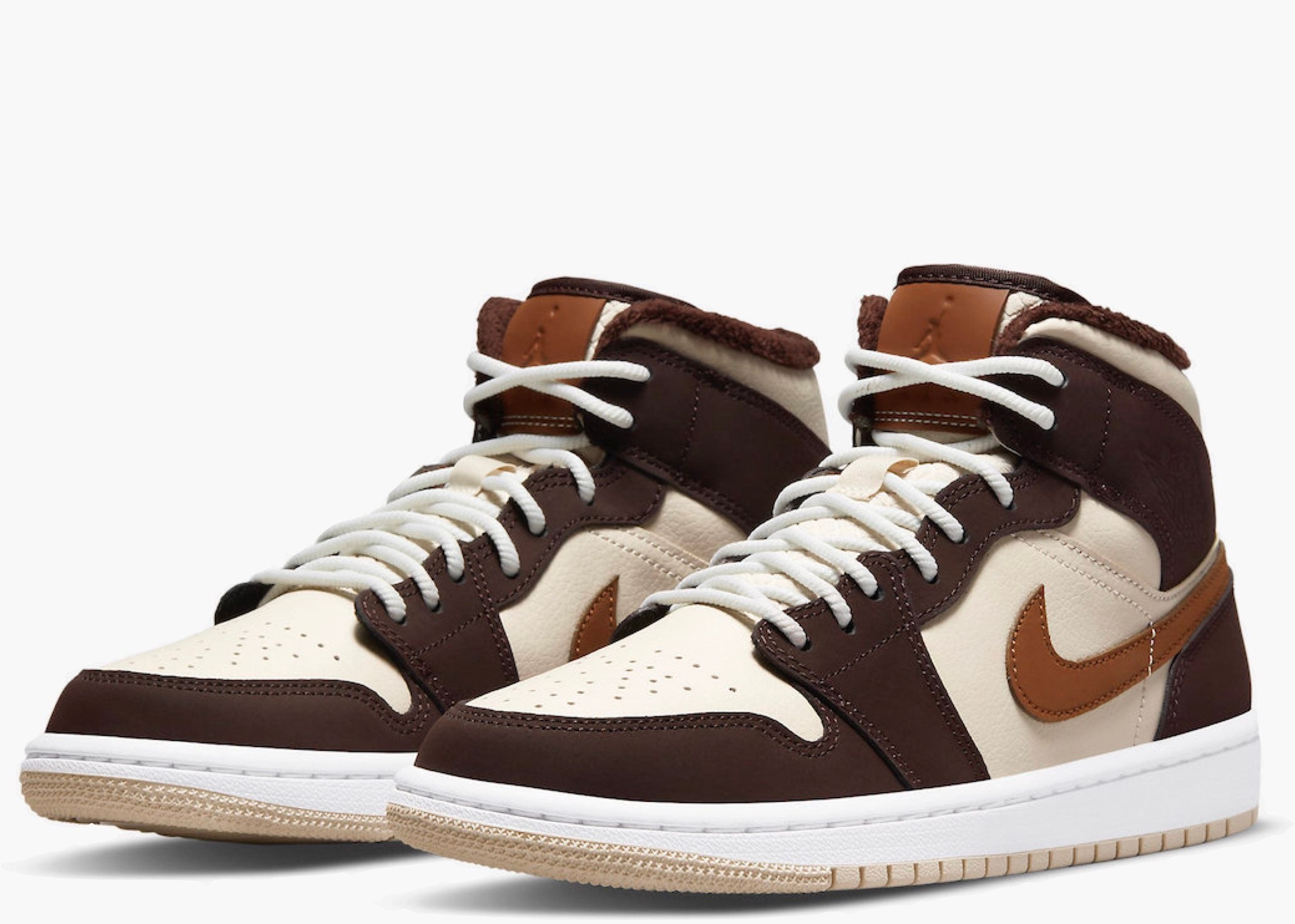 Nike Air Jordan 1 Mid SE Brown Mocha Oatmeal (W) | Hype Clothinga