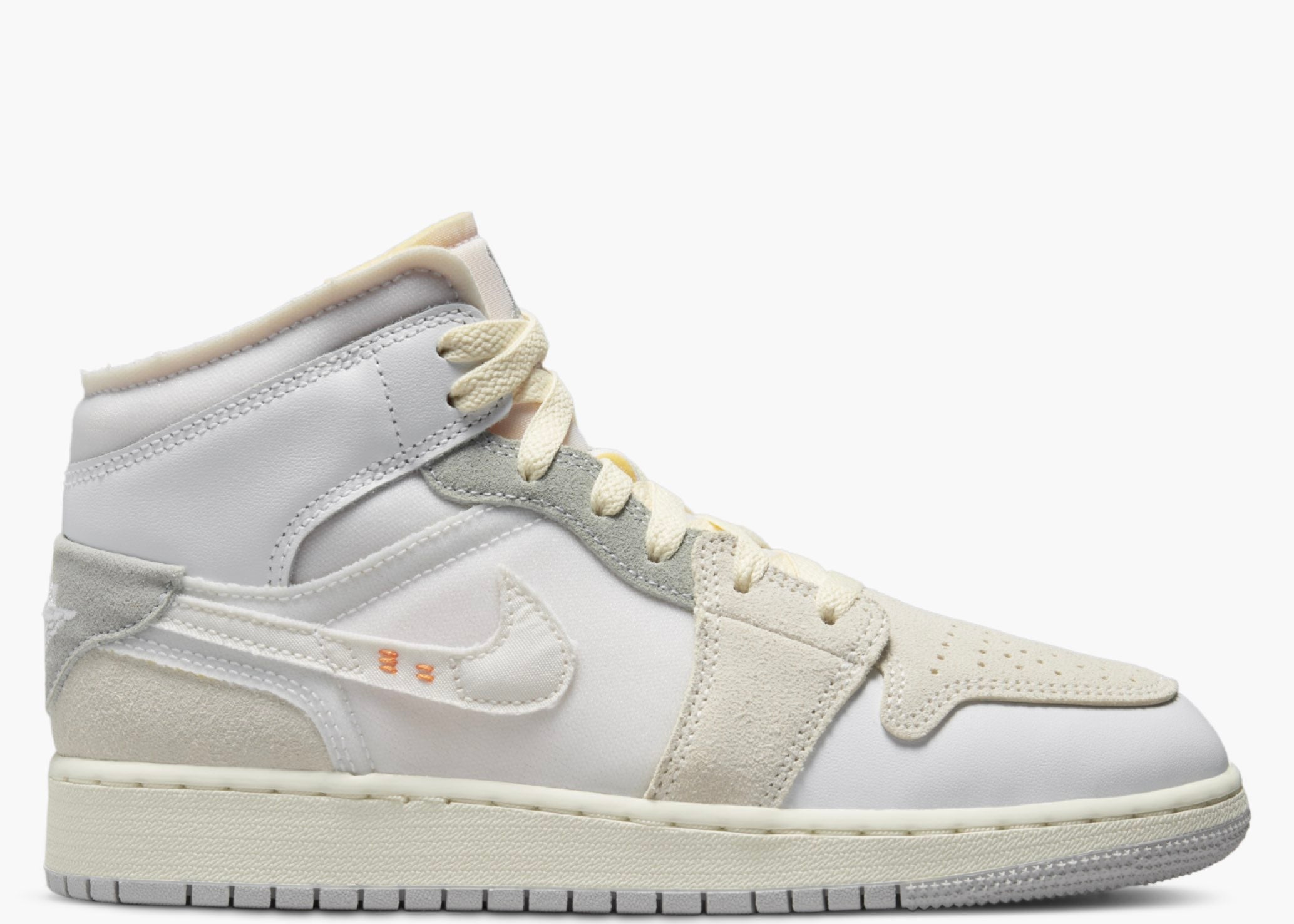 Nike Air Jordan 1 Mid SE Craft Inside Out White Grey (GS) | Hype Clothinga