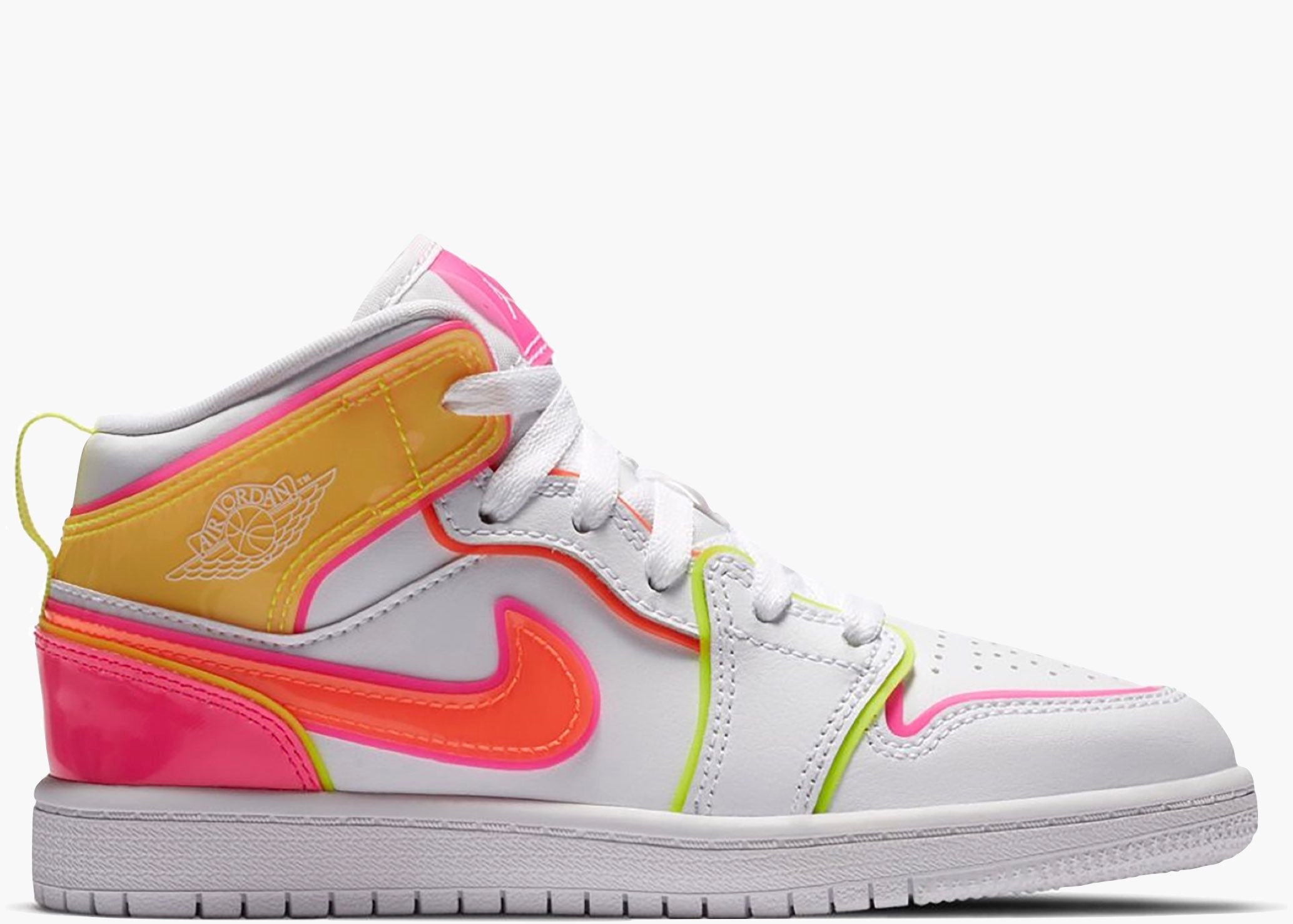 Nike Air Jordan 1 Mid SE Edge Glow (PS) CV4612-100 Hype Clothinga