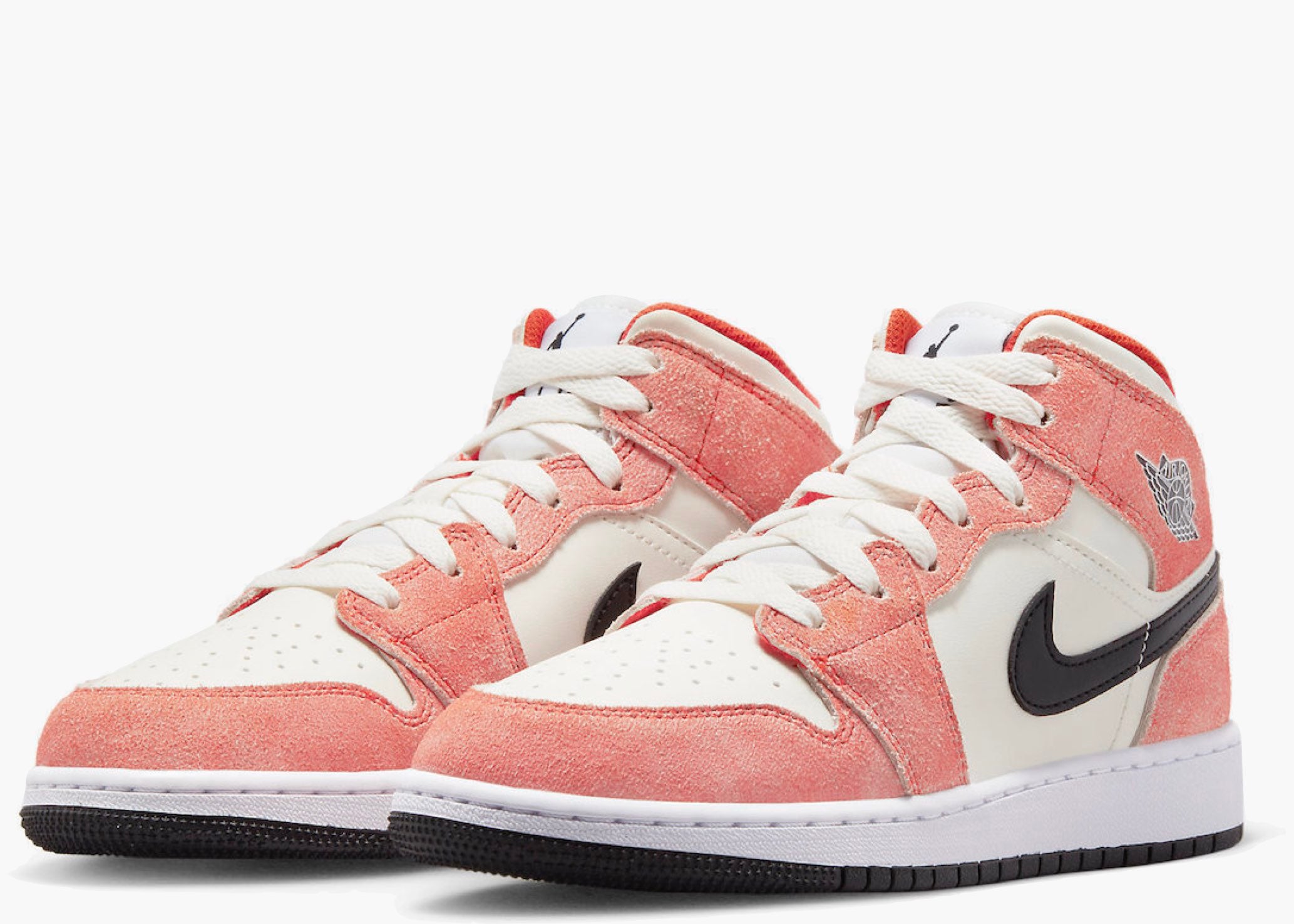 ‎Nike Air Jordan 1 Mid SE Orange Suede (GS) DV1336-800 Hype Clothinga Limited Edition