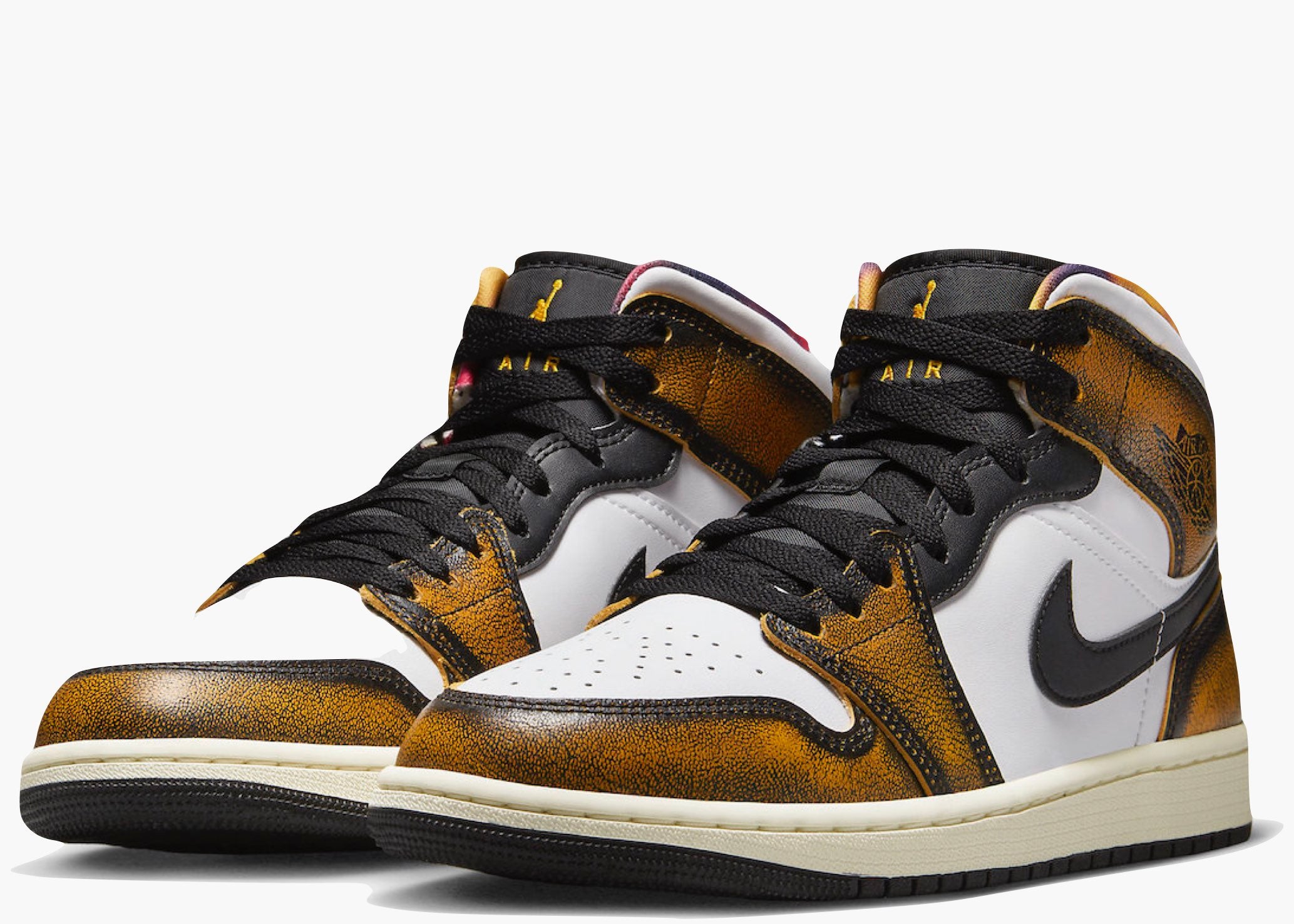 Nike Air Jordan 1 Mid SE Orange Wear Away DQ8417-071 Hype Clothinga Limited Edition