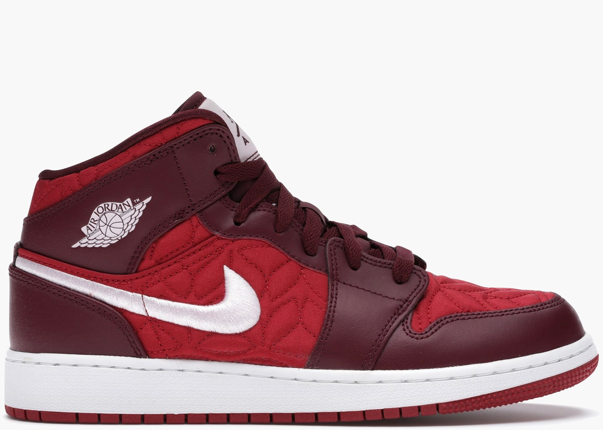 Nike Air Jordan 1 Mid SE Red Quilt (GS) AV5174-600 Hype Clothinga Limited Edition