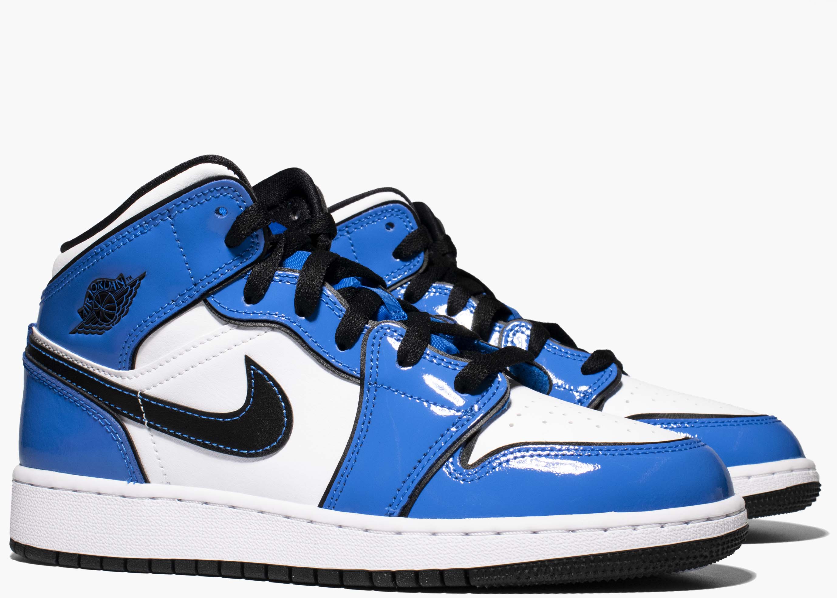 Nike Air Jordan 1 Mid Signal Blue (GS) BQ6931-402 Hype Clothinga Limited Editio