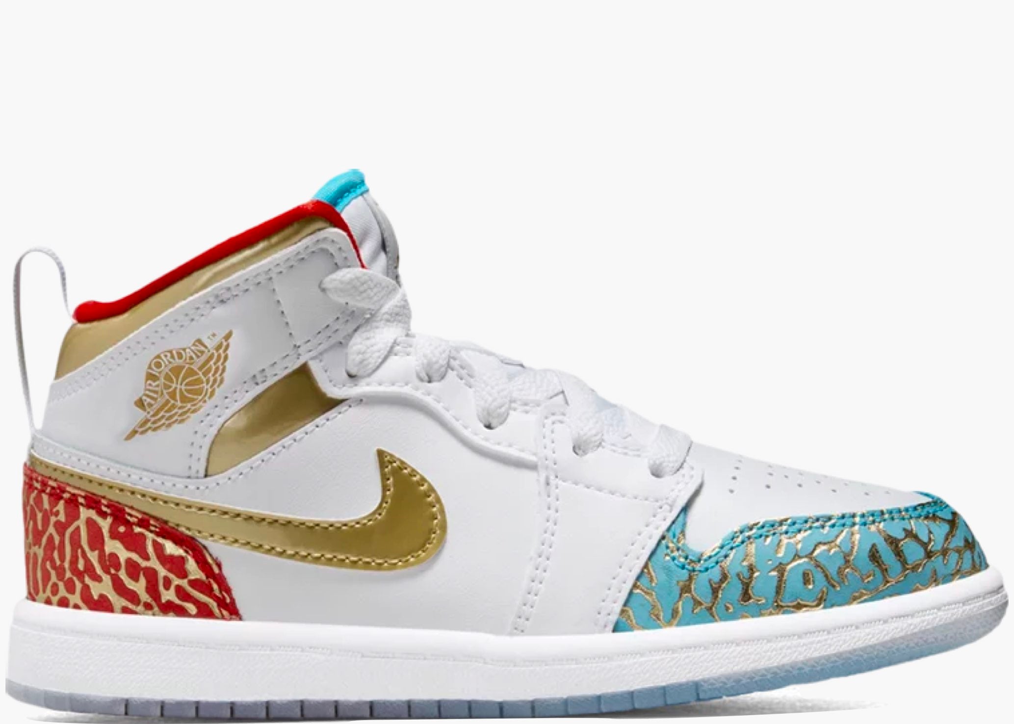 Nike Air Jordan 1 Mid Sneaker School NC to Chi (PS)  FB2210-100 Hype Clothinga Limited Edition