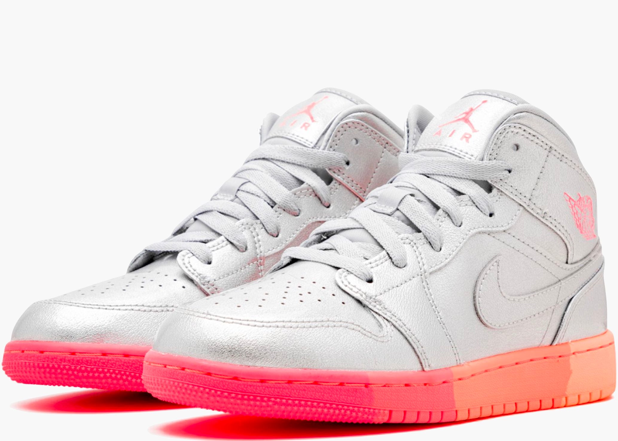 Nike Air Jordan 1 Mid Sunrise (gs) 555112-006 Hype Clothinga