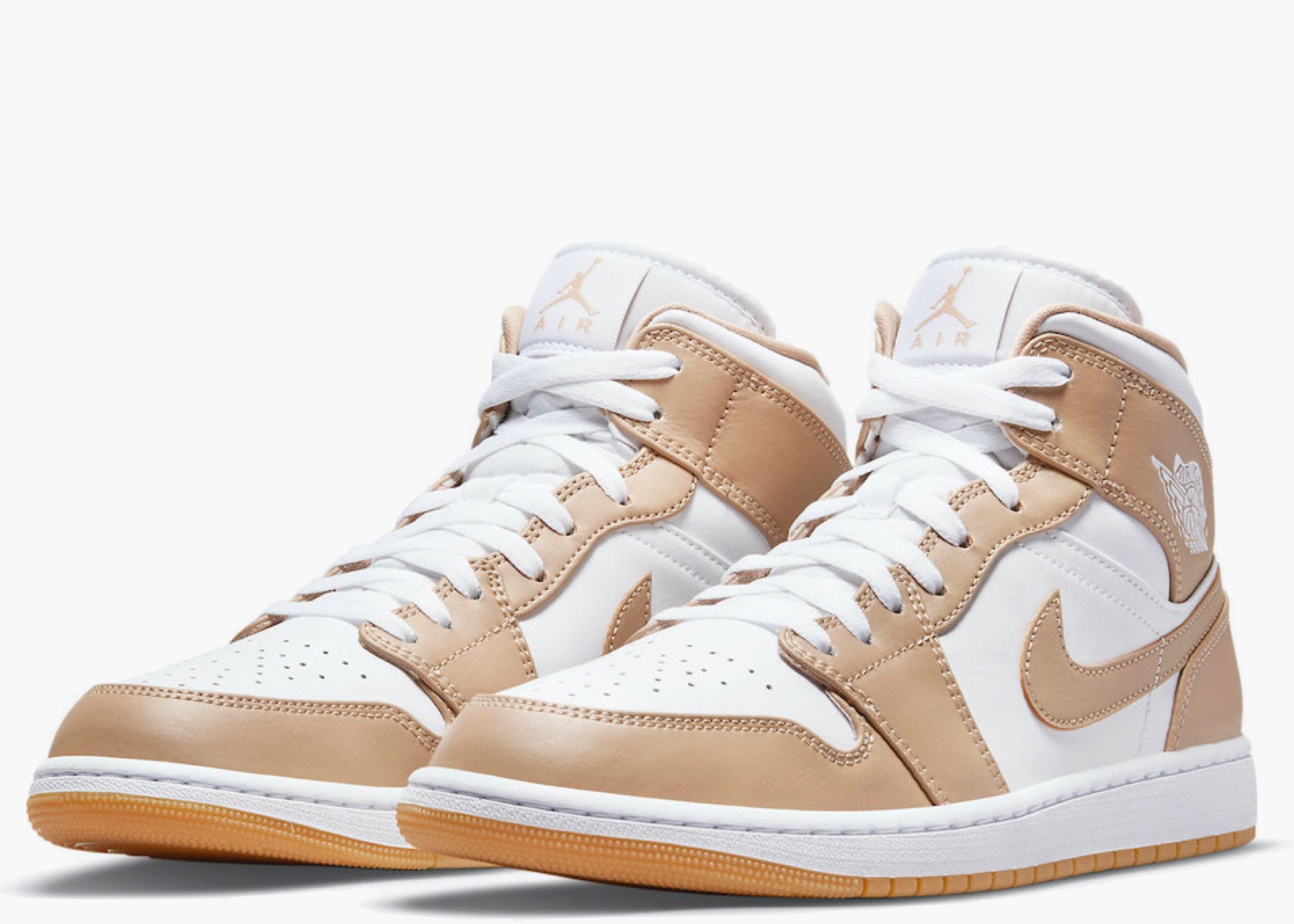 Nike Air Jordan 1 Mid Tan Gum
