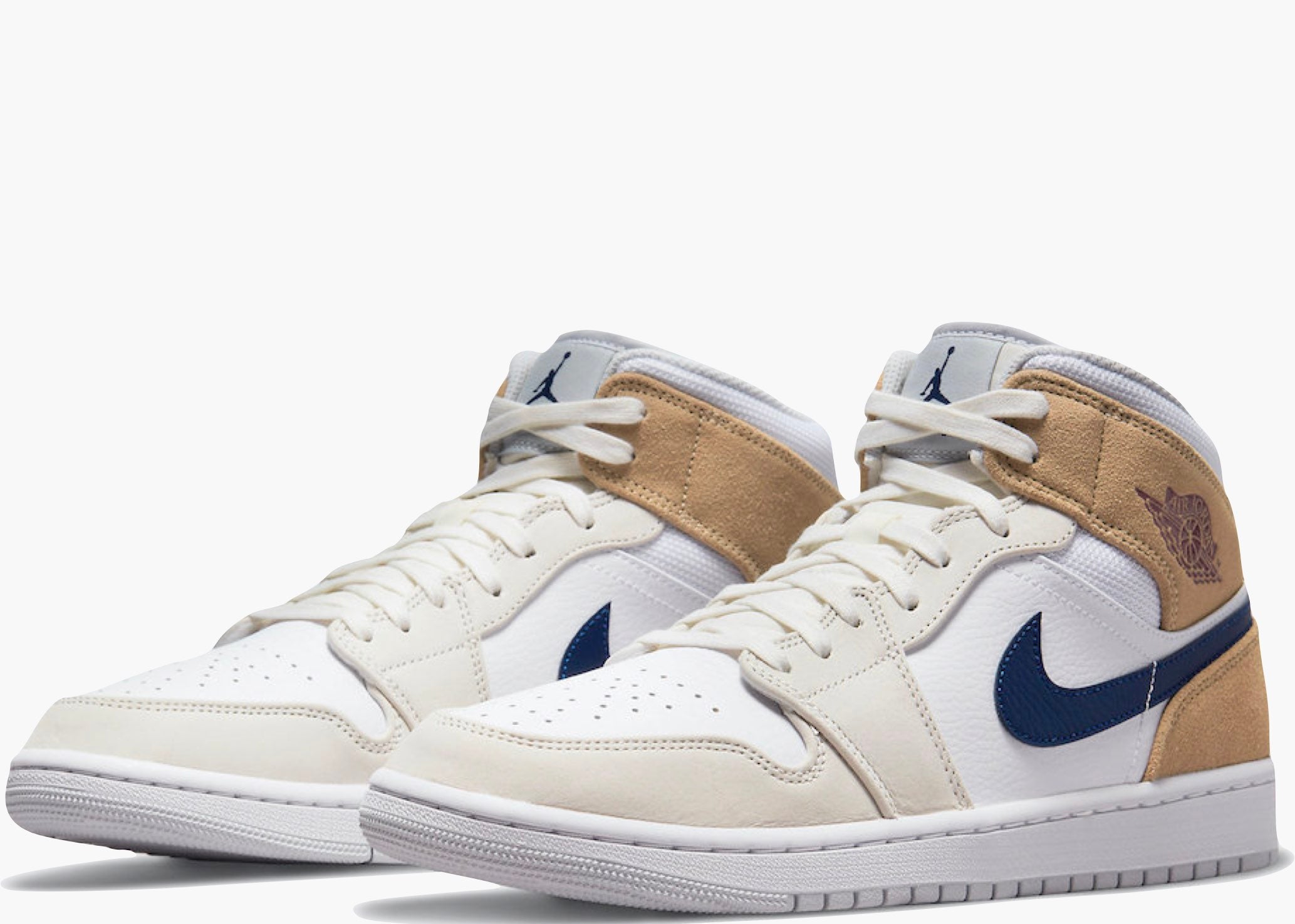 Nike Air Jordan 1 Mid Tan Suede hype Clothinga Limited Edition