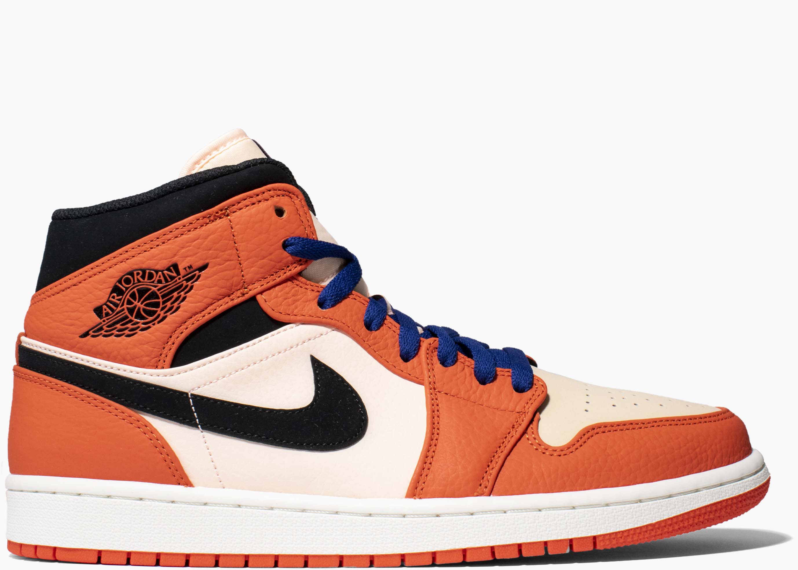 Nike Air Jordan 1 Mid Team Orange Black 852542-800 Hype Clothinga Limited Edition