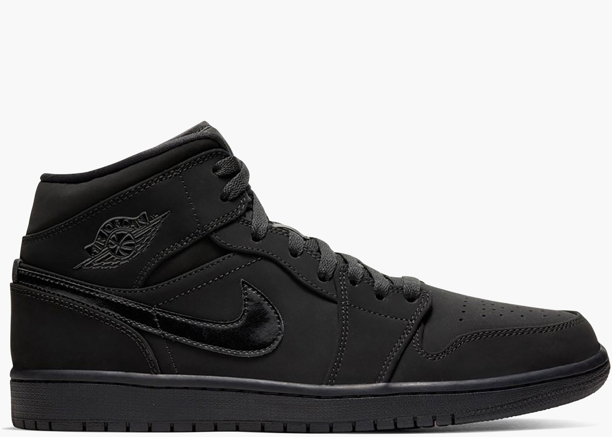 Nike Air Jordan 1 Mid Triple Black (2020) 554724-056 Hype Clothinga Limited Edition