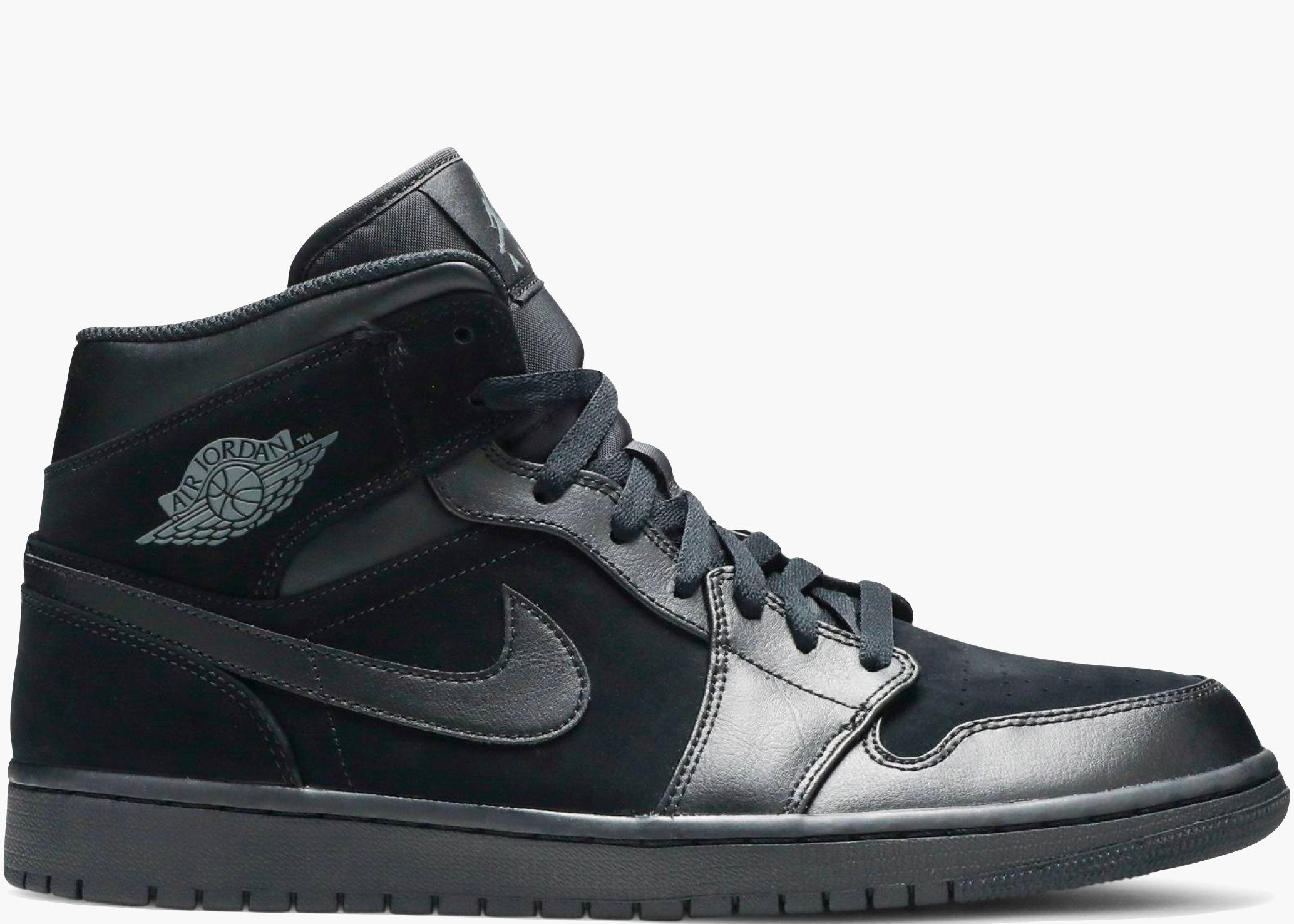 Nike Air Jordan 1 Mid Triple Black 554724-050 Hype Clothinga