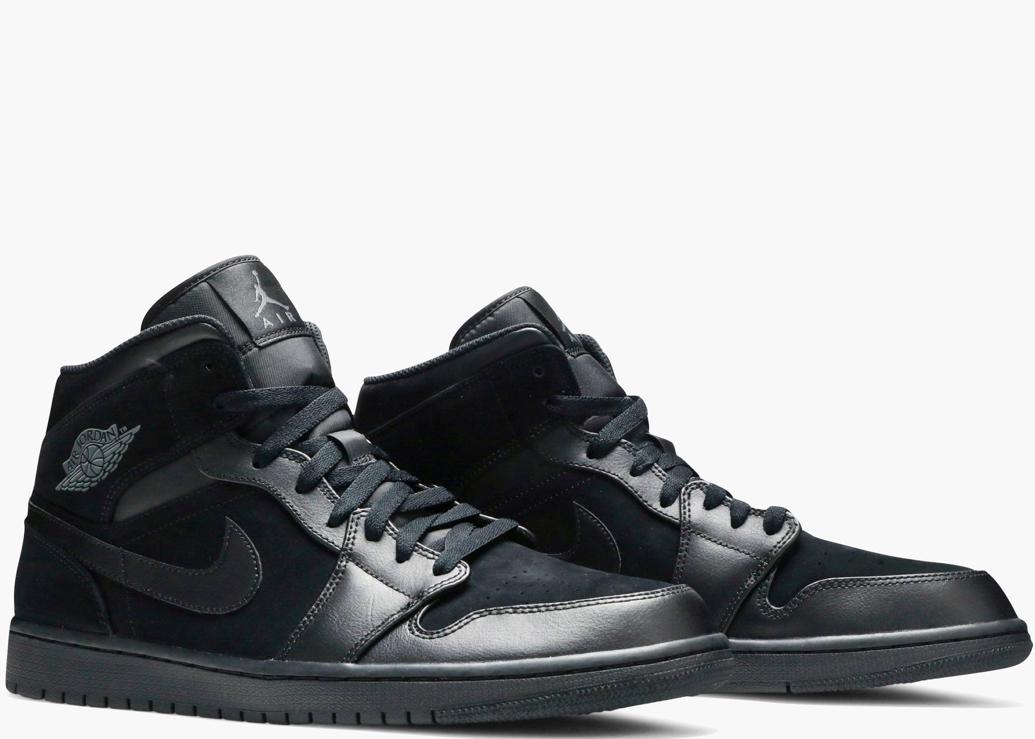 Nike Air Jordan 1 Mid Triple Black 554724-050 Hype Clothinga