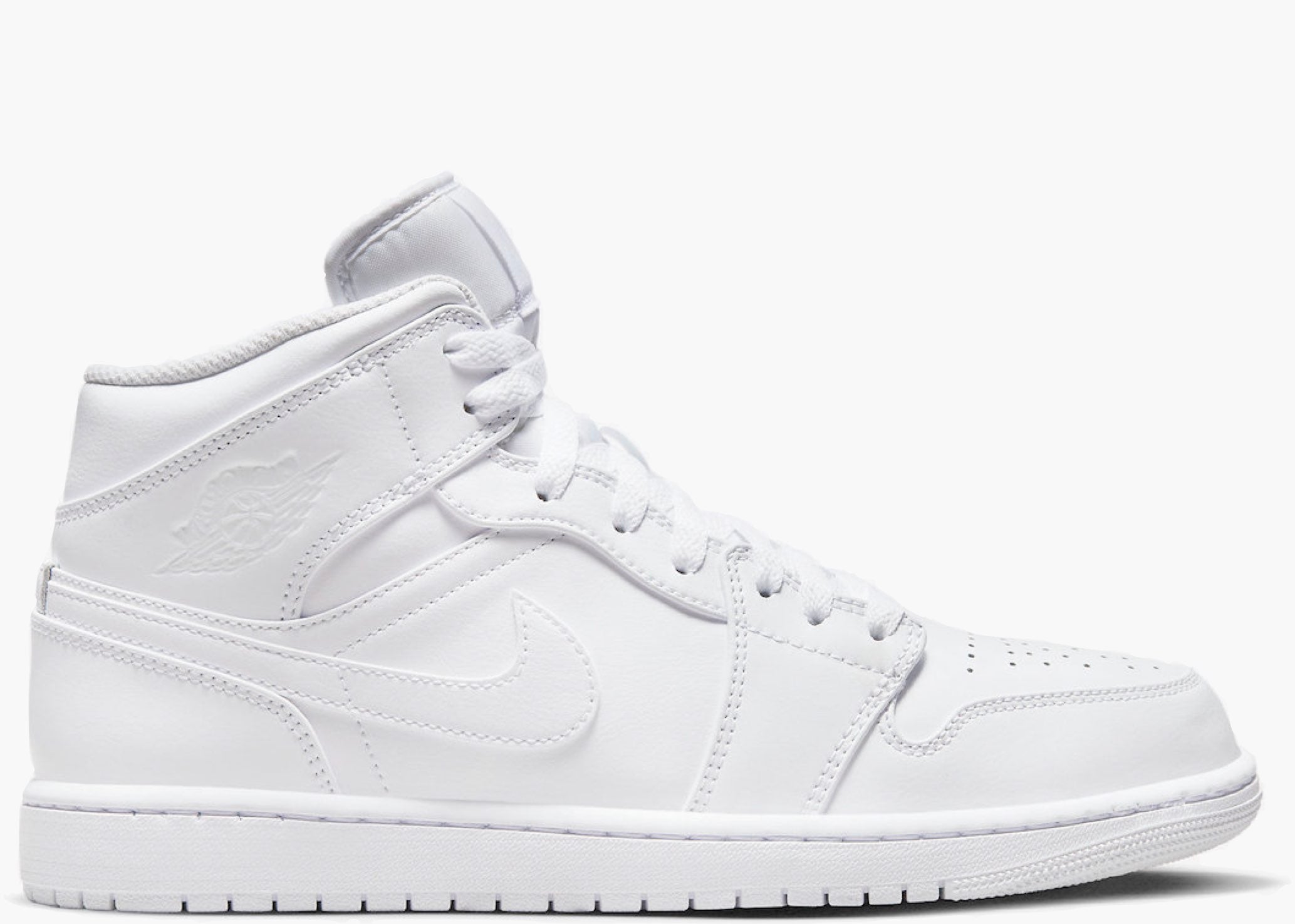 Nike Air Jordan 1 Mid Triple White (2022) 554724-136 Hype Clothinga Limited Edition