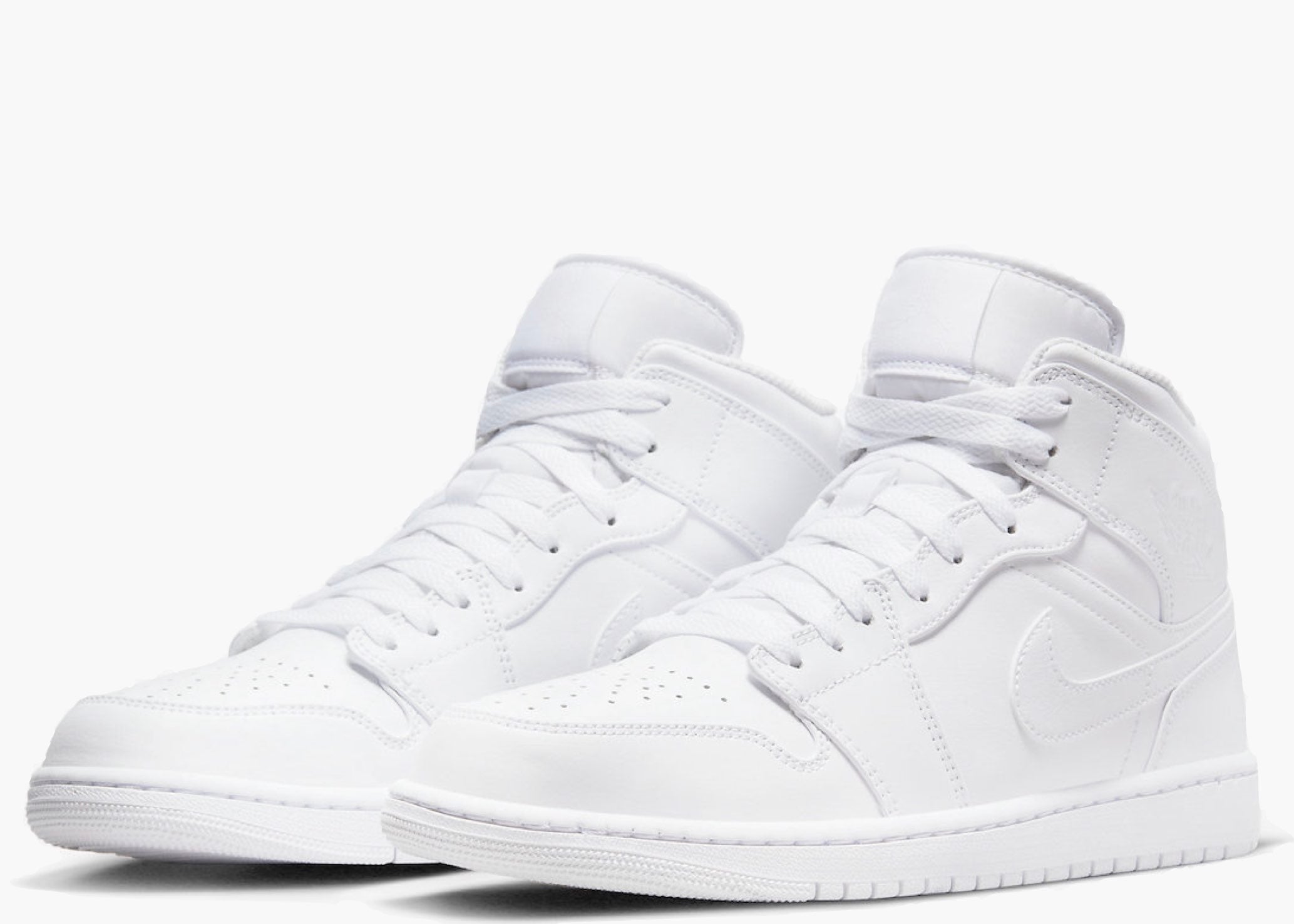 Nike Air Jordan 1 Mid Triple White (2022) 554724-136 Hype Clothinga Limited Edition
