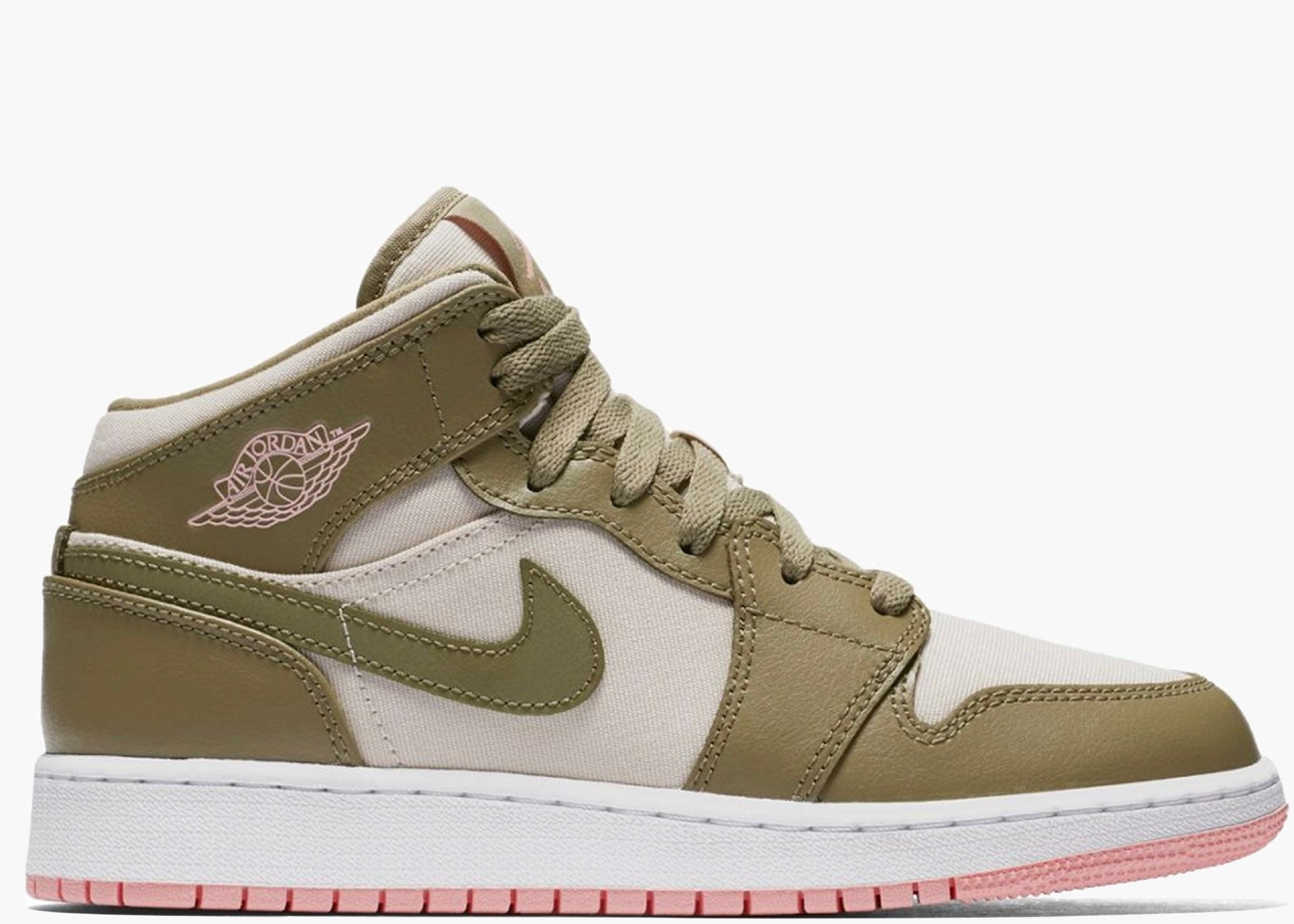 Nike Air Jordan 1 Mid Trooper Bleached Coral (GS) 555112-225 Hype Clothinga Limited Edition