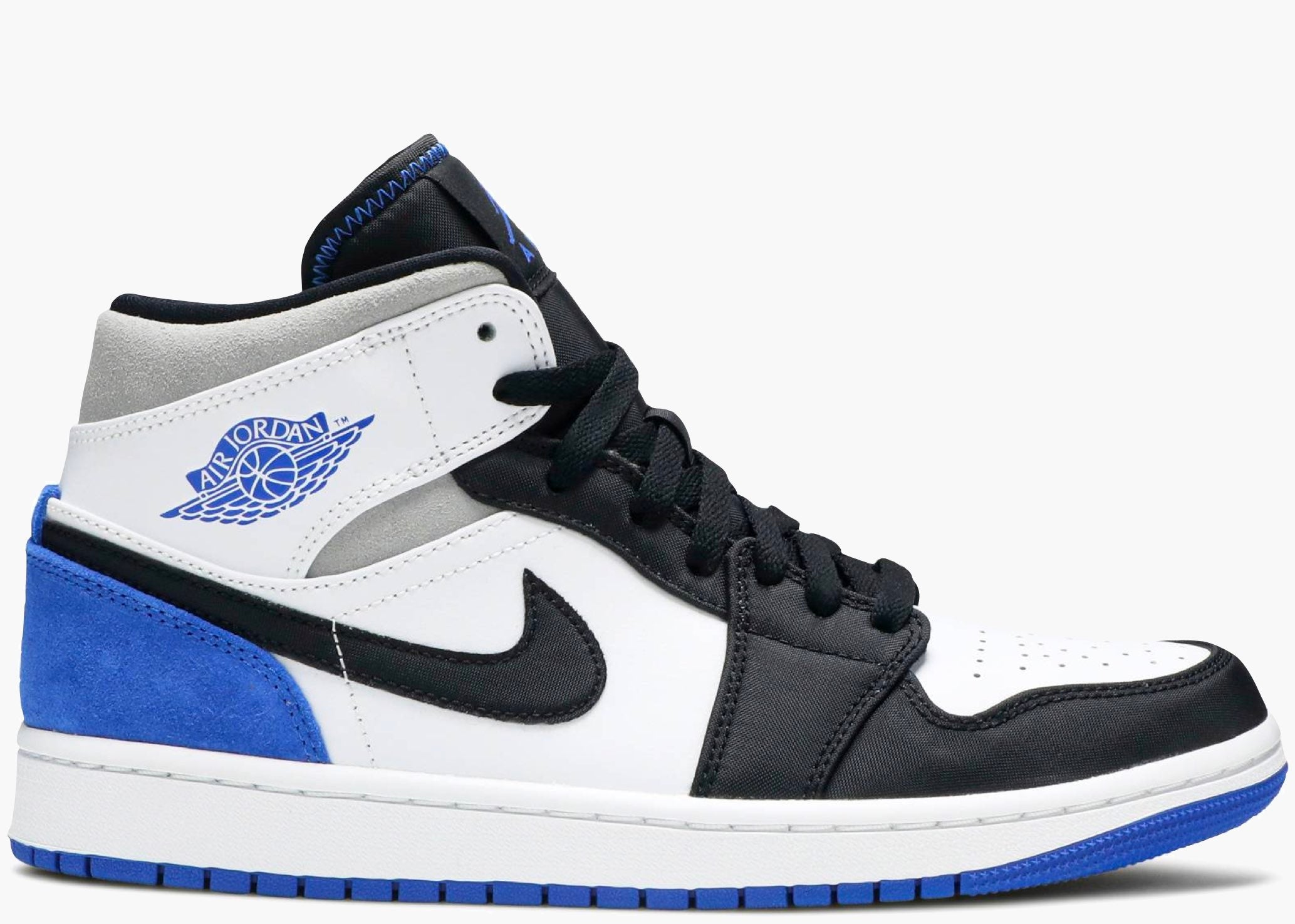 Nike Air Jordan 1 Mid Union Blue Toe 852542-102 Hype Clothinga