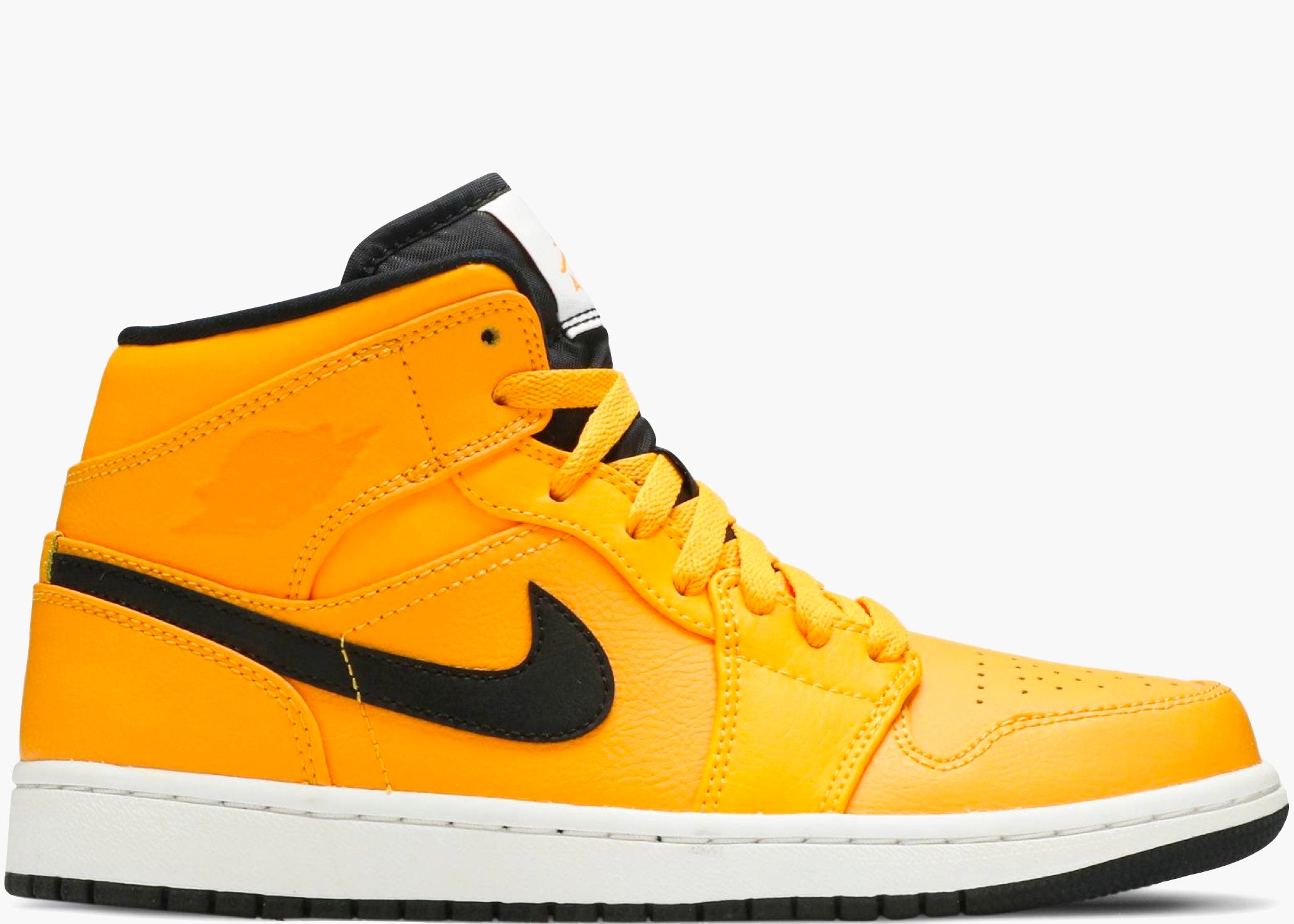 Nike Air Jordan 1 Mid University Gold Black 554724-700 Hype Clothinga