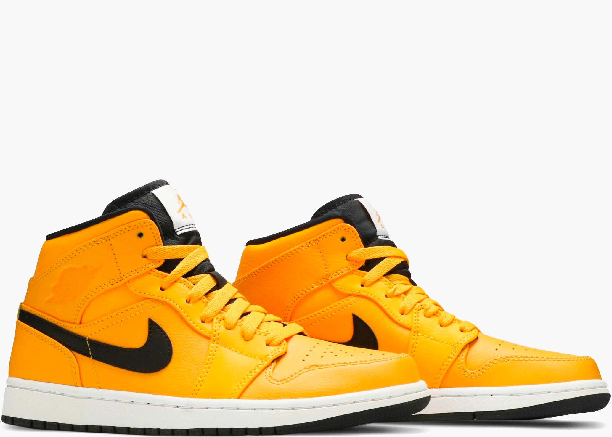 Nike Air Jordan 1 Mid University Gold Black 554724-700 Hype Clothinga