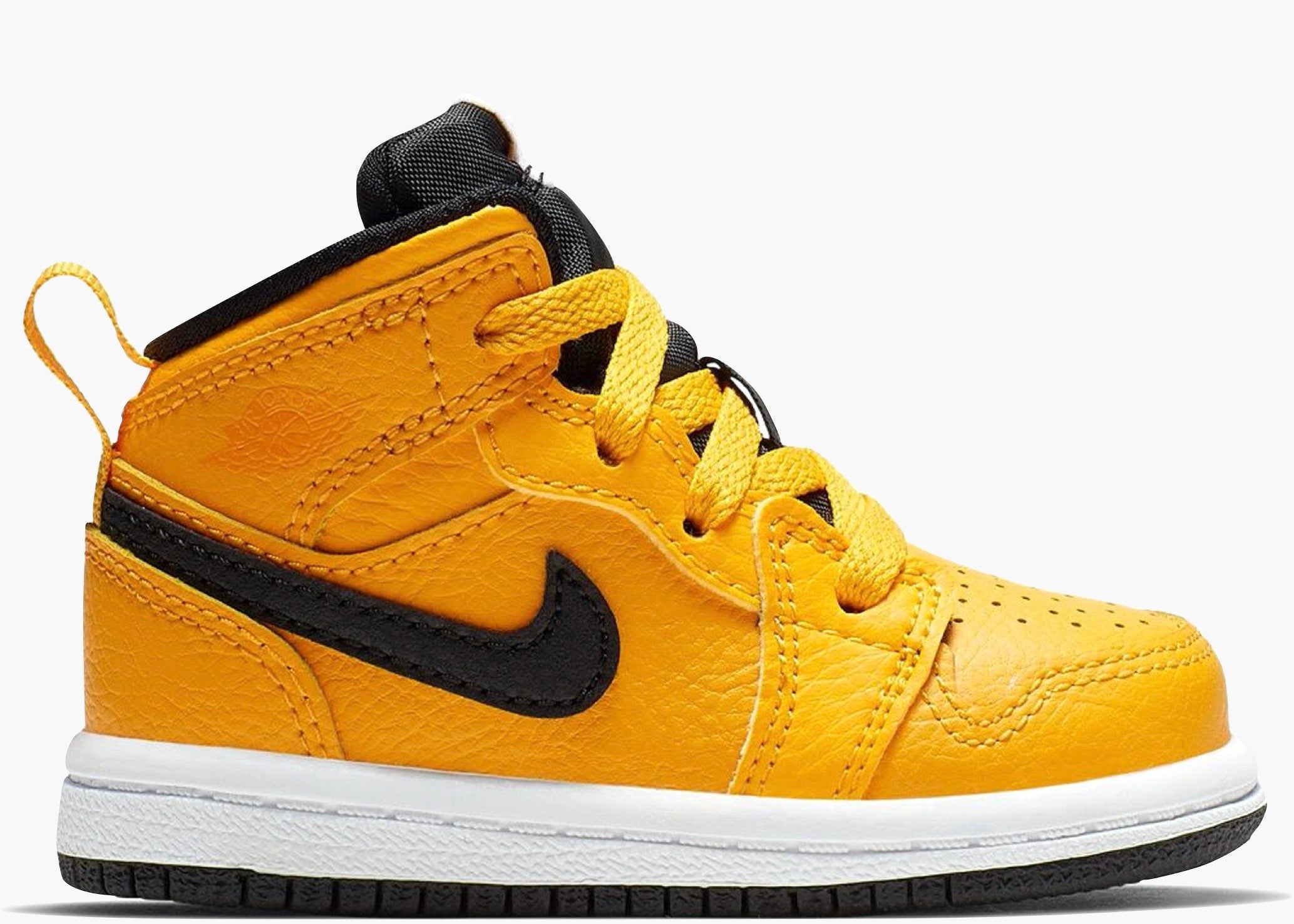 Nike Air Jordan 1 Mid University Gold Black (TD) 640735-700 Hype Clothinga