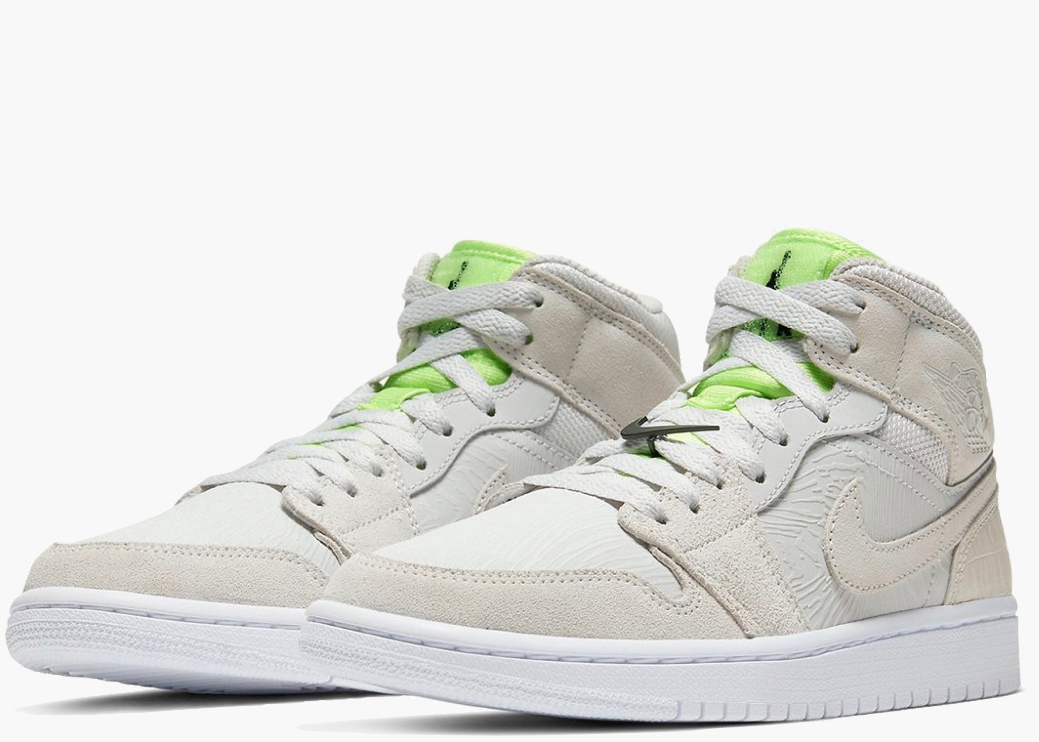 Nike Air Jordan 1 Mid Vast Grey Ghost Green (W) CV3018-018 Hype Clothinga Limited Edition