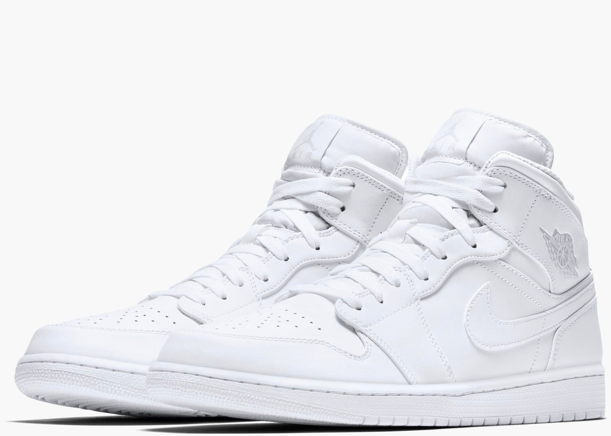 Nike Air Jordan 1 Mid White/Pure Platinum 554724-104 Hype Clothinga Limited Edition