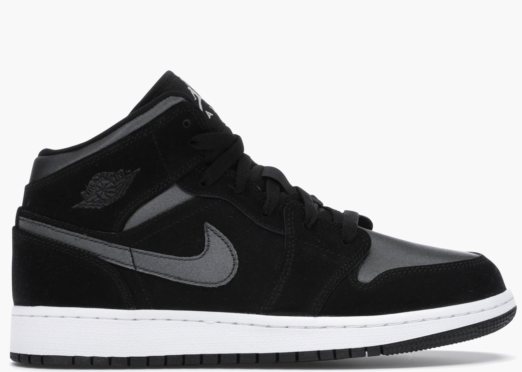 Nike Air Jordan 1 Mid White Black Grey (GS) BQ6931-012 Hype Clothinga Limited Edition