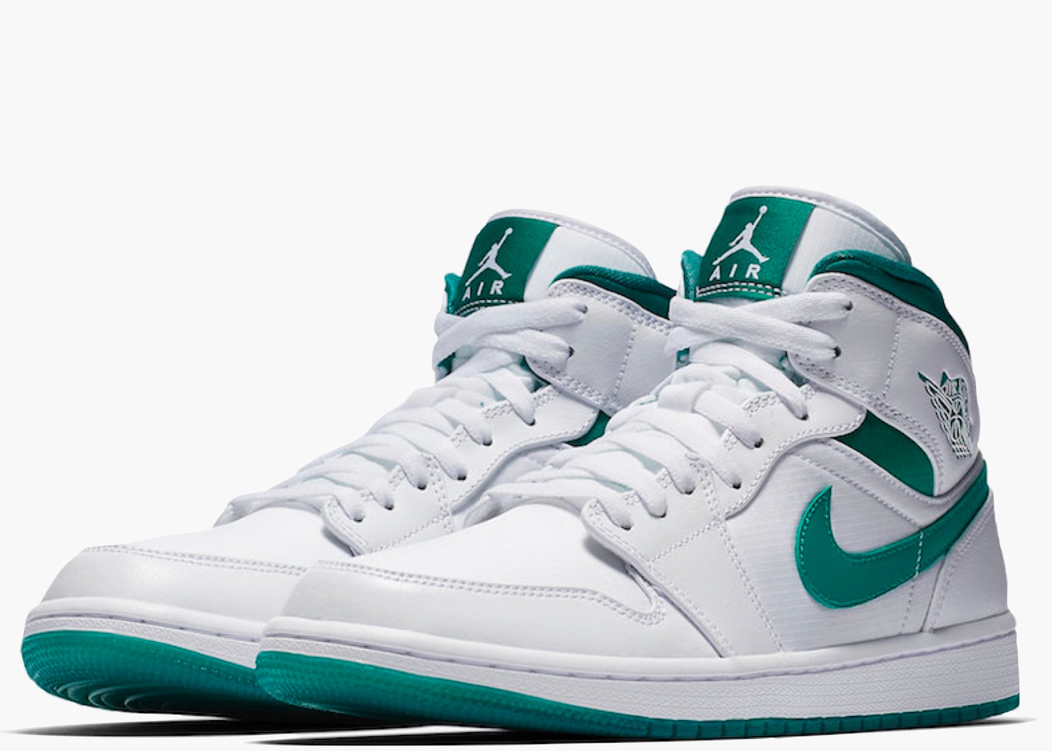 Nike Air Jordan 1 Mid White Mystic Green CD6759-103 Hype Clothinga Limited Edition