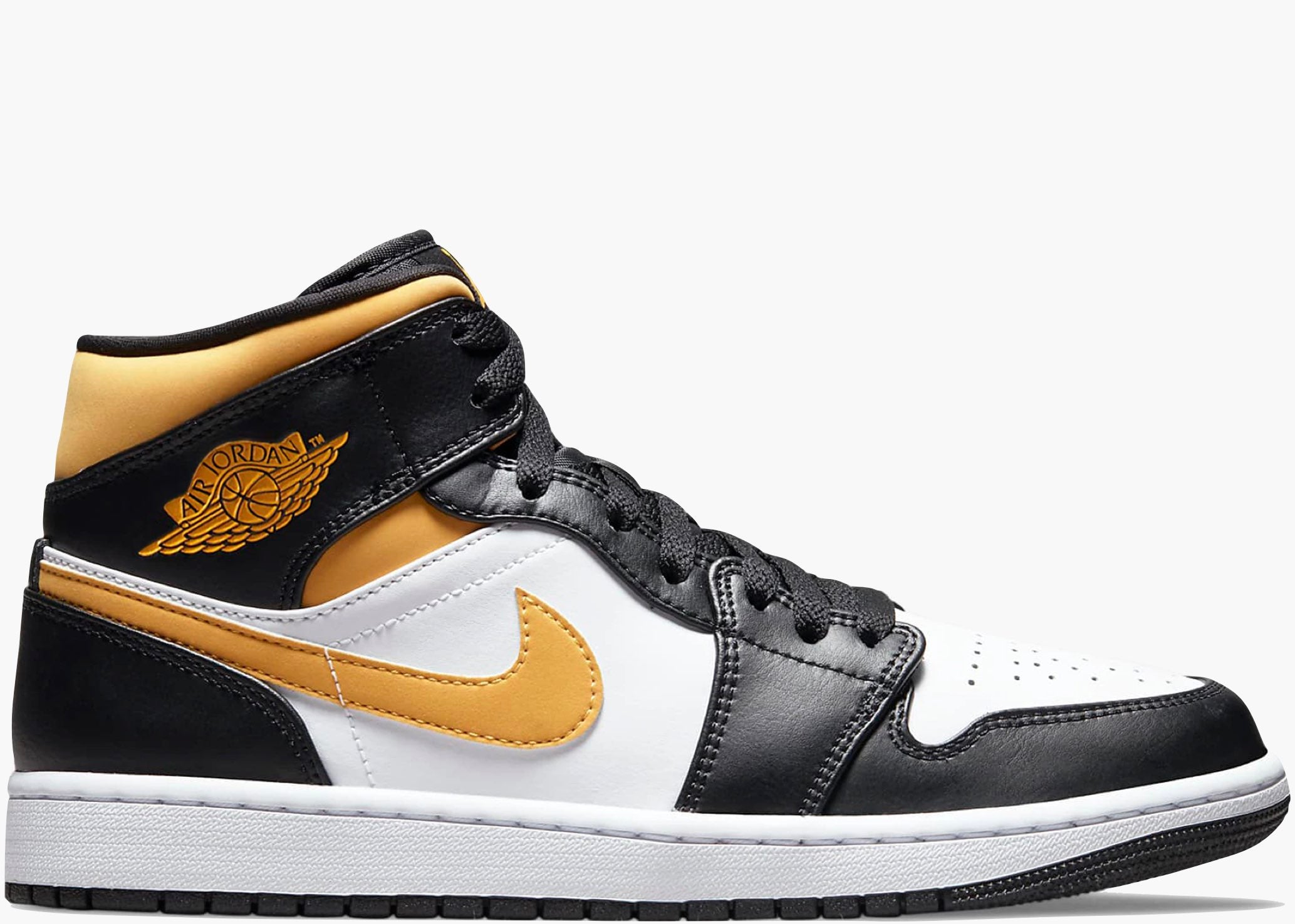Nike Air Jordan 1 Mid White Pollen Black