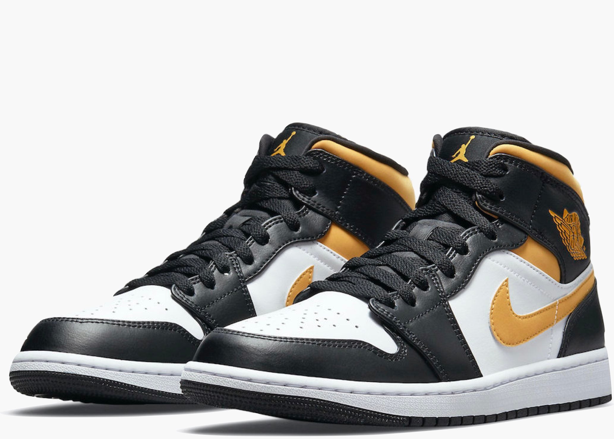 Nike Air Jordan 1 Mid White Pollen Black