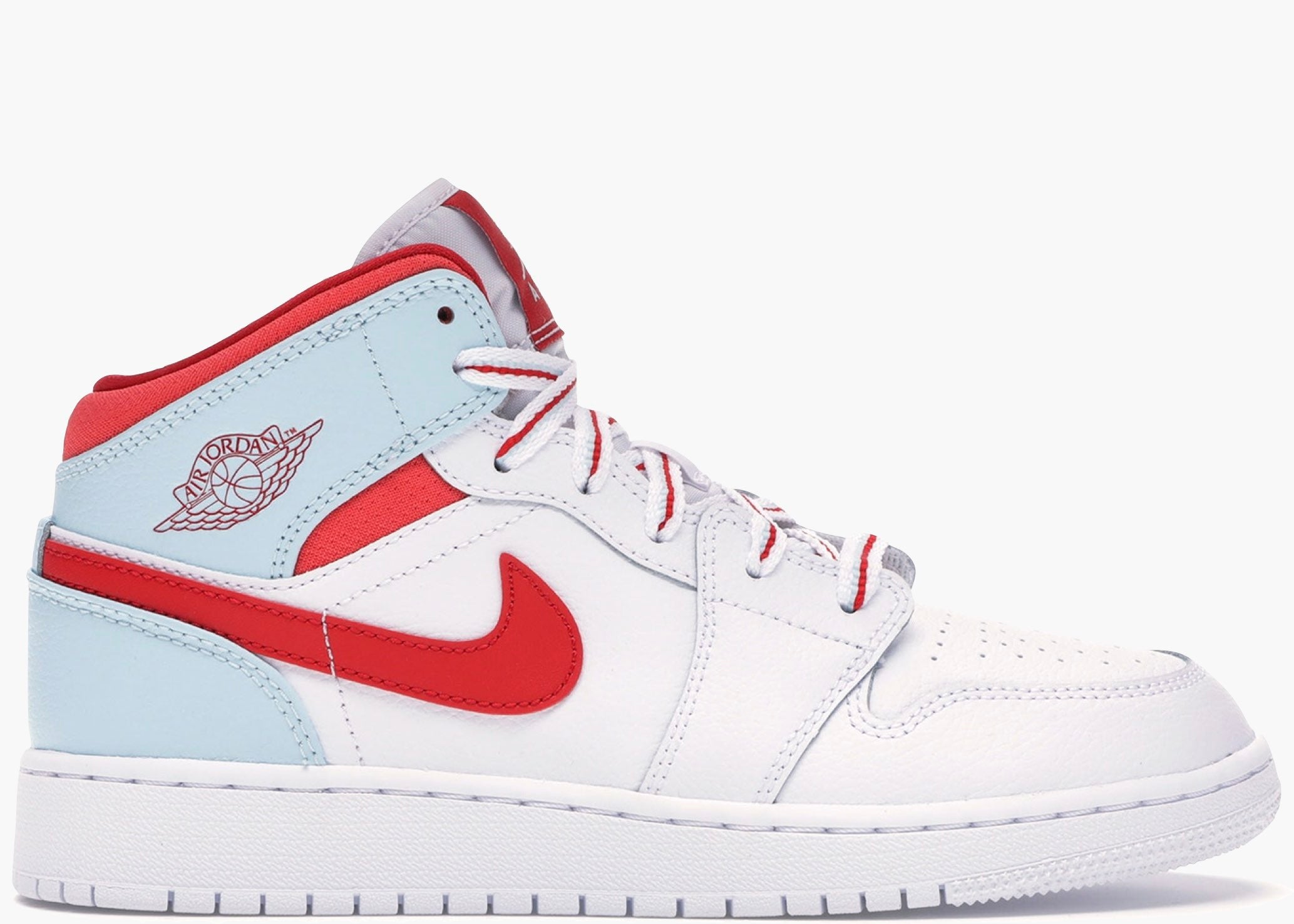 Nike Air Jordan 1 Mid White Topaz Mist (GS) 555112-104 Hype Clothinga Limited Edition